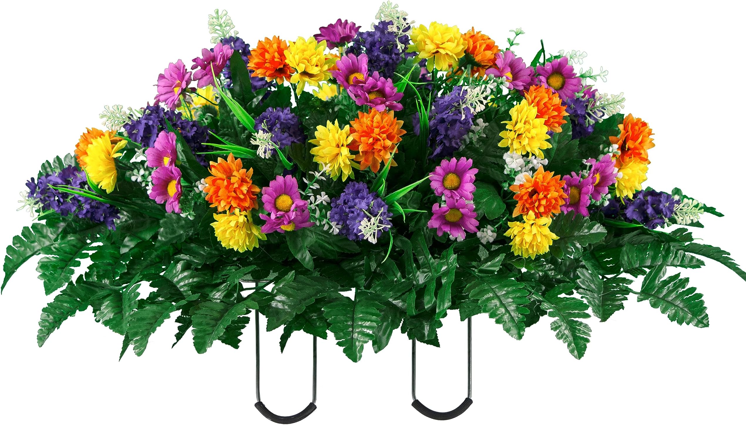FLOWERIA Headstone Flower Saddle Stunning Artificial