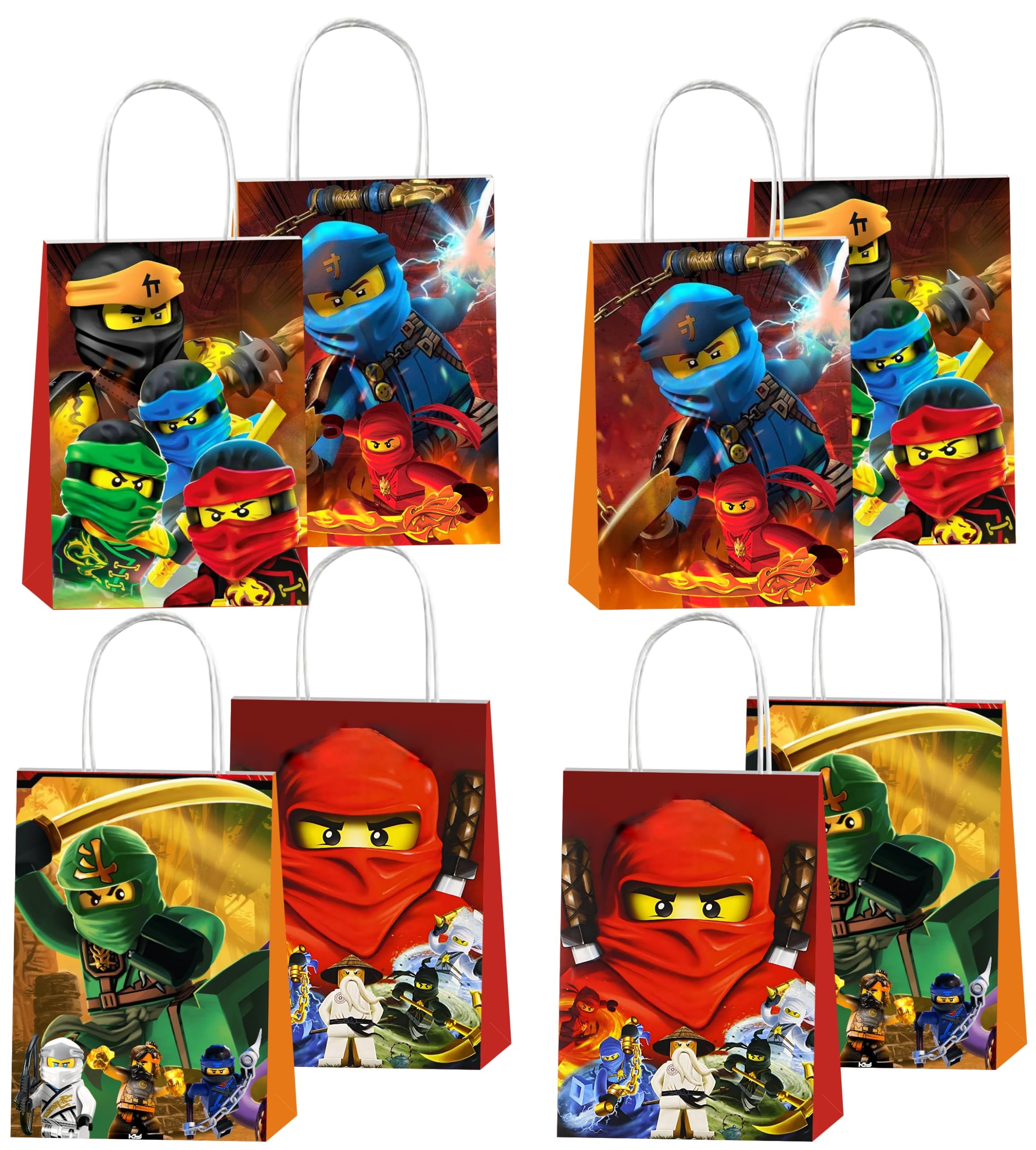 Photo 1 of FFGJA 12pcs Cartoon Ninja Party Gift Bags