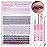 Geeneiya Lash Clusters Kit Individual Lash Extension Kit DIY Multi-type D Curl Cluster Eyelash Extension Kit with Bottom Lashes, Waterproof Lash Bond and Seal Glue, Lash Tweezers (30D, 480PCS)