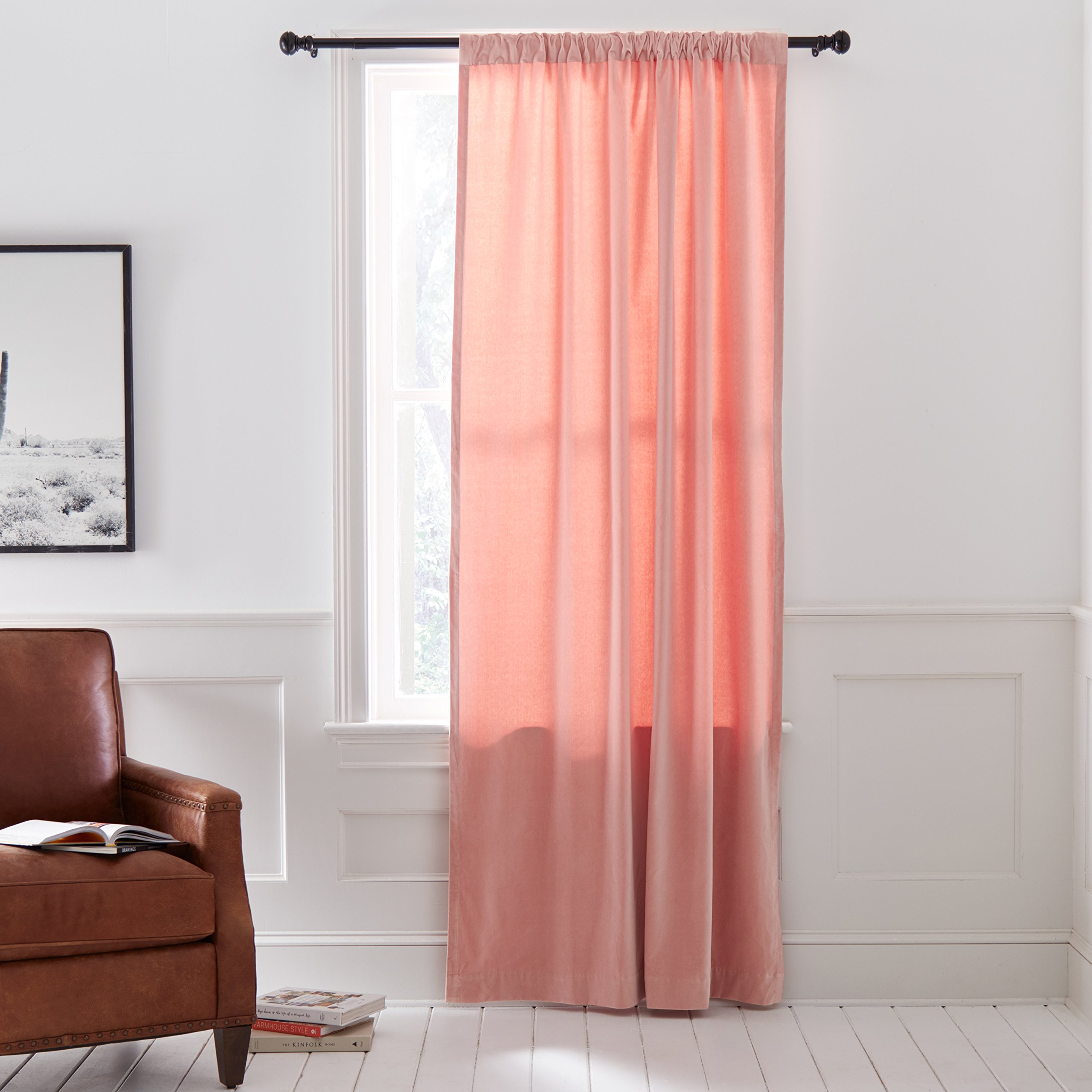Light Pink Velvet Curtains Curtains & Drapes
