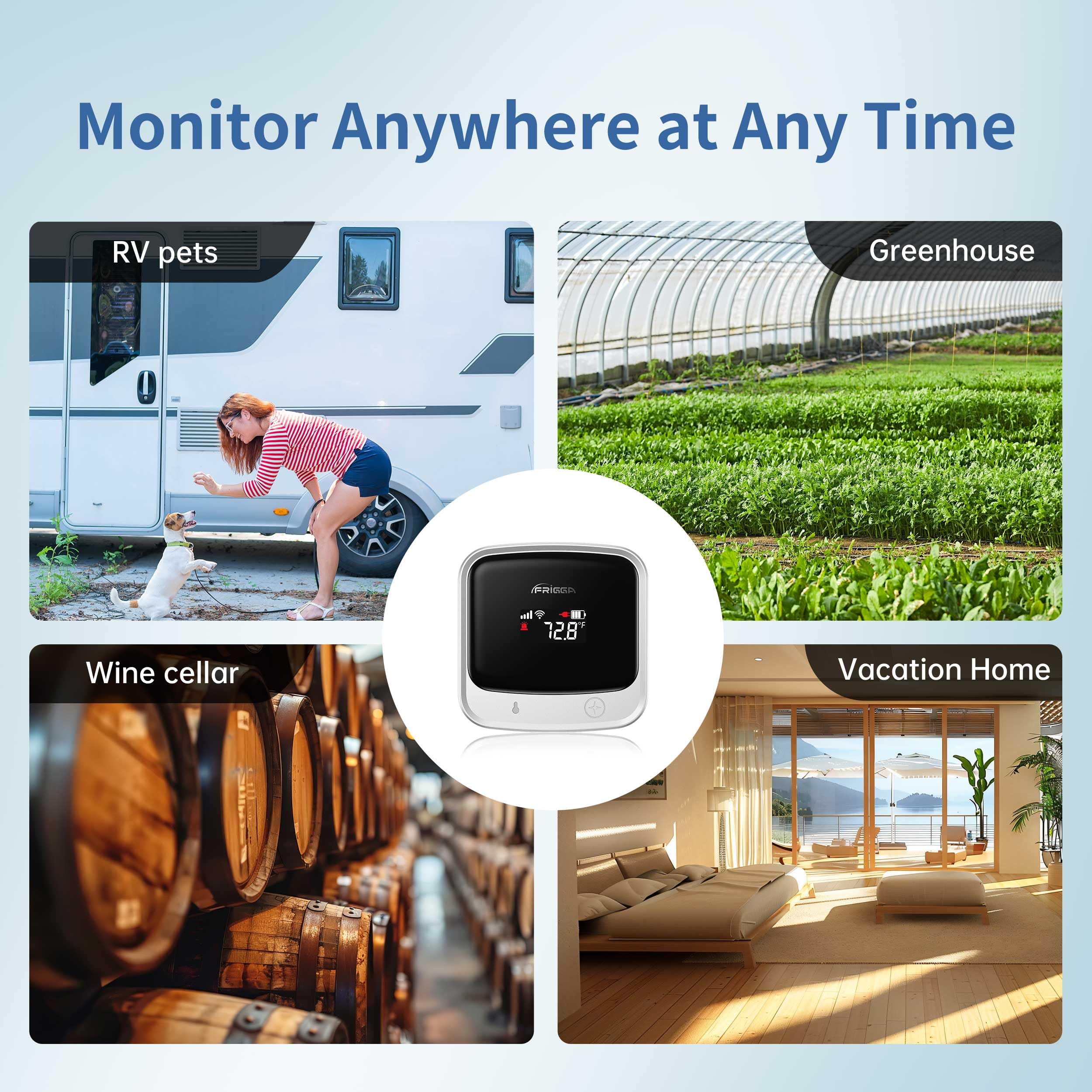 Frigga 4G Cellular Temperature & Humidity Monitor with Email App Alerts — Amazon image 9