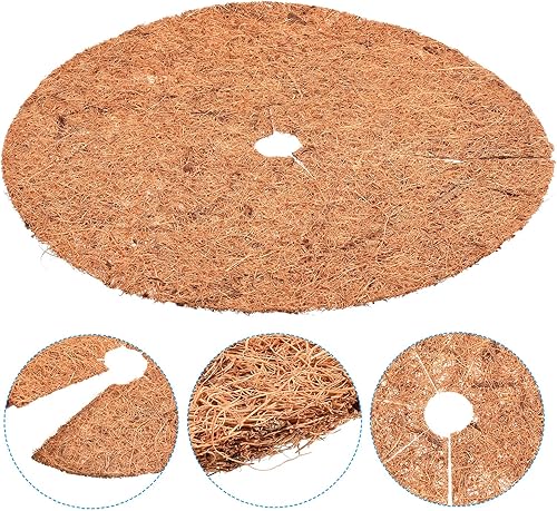 Miniatura 4 de PATIKIL Tapete de fibra de coco para anillo de mantillo de 15 pulgadas, paquete de 5 protectores de fibra de coco gruesa para plantas en macetas de