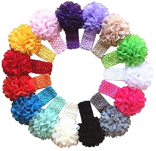 Miniatura 7 de QandSweet Baby Girl de Beautiful Headbands elástico Hairband para fotografía, talla única , Styles of 9