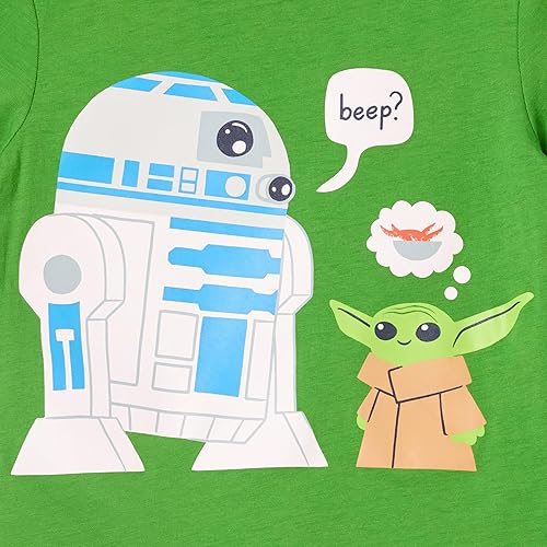 Vista 12 de Yaxa Essentials Disney Marvel Camisetas de manga corta para niños y niños pequeños de Star Wars (cebra previamente manchada), paquetes