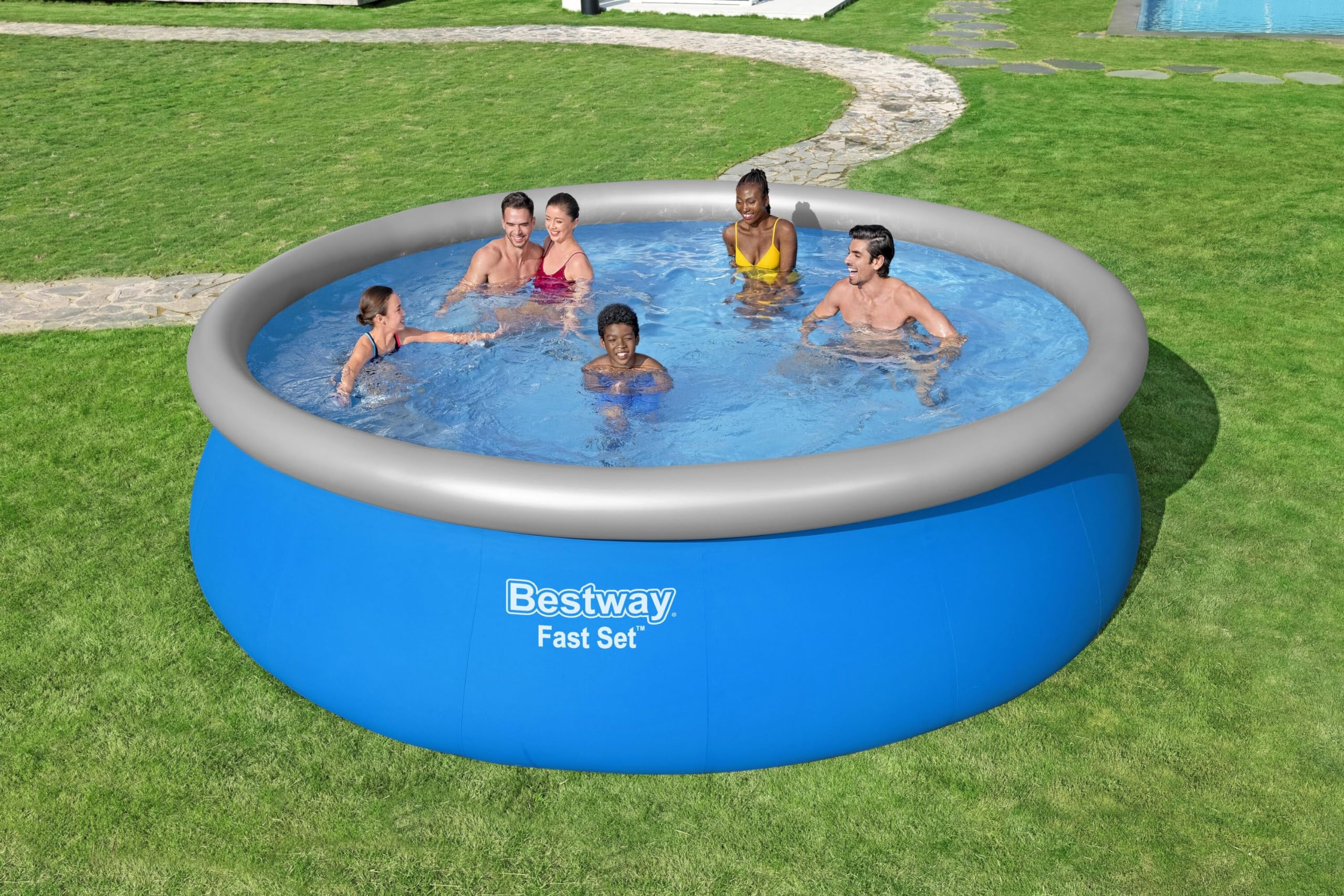 Bestway Fast Set Pool Set 457 x 122 cm con Pompa Filtro e Accessori
