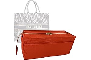 Felt Insert Organizer for Christian Dior Book Tote Large | Zipper Top...