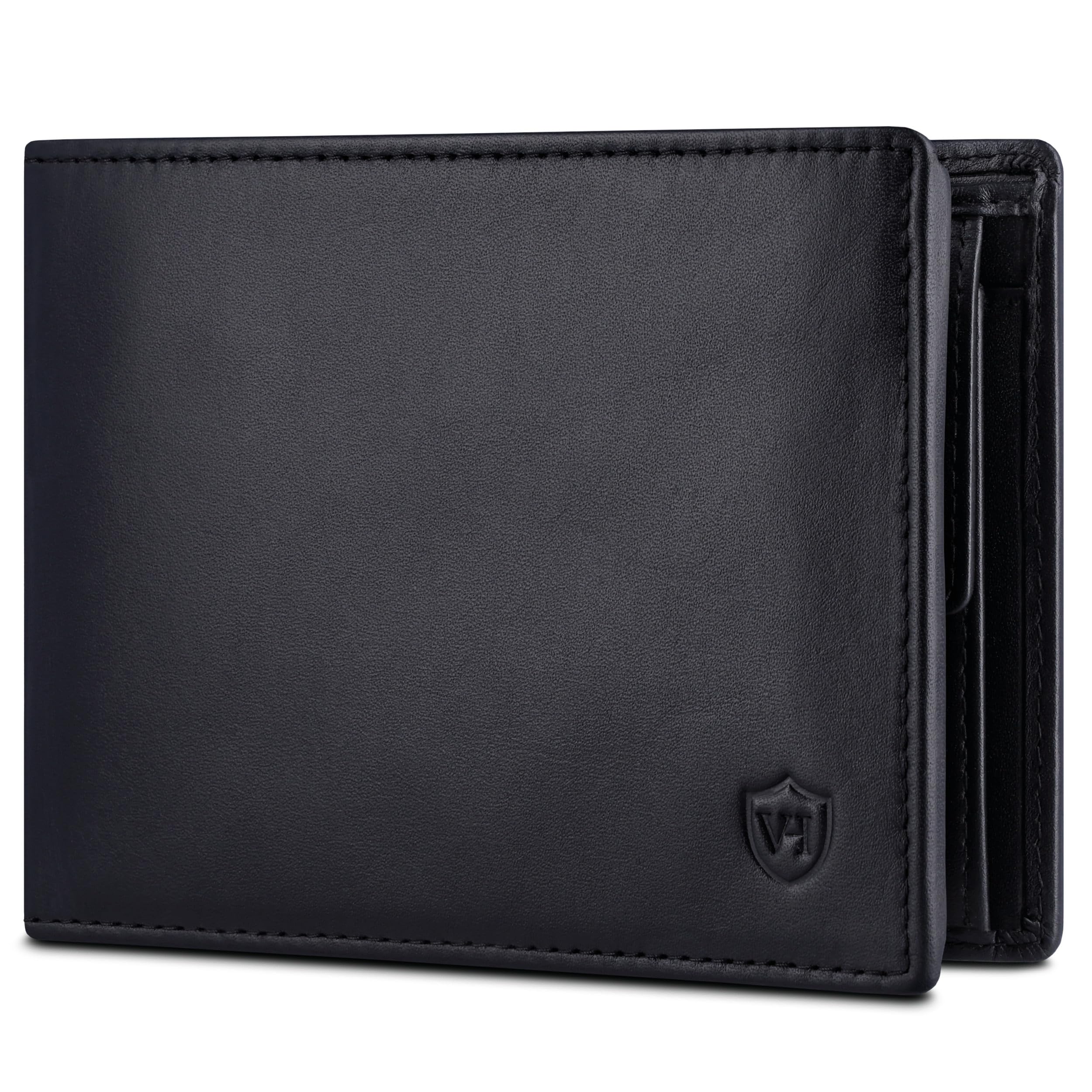 VON HEESEN Leder Geldbörse RFID Schutz I Echtleder Geldbeutel für Damen & Herren I Portemonnaie Brieftasche Wallet Portmonee