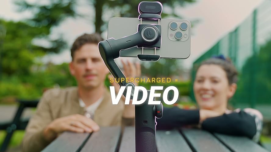 Bild 6 - AOCHUAN Gimbal-Stabilisator für Smartphone, NO APP KI-Verfolgung, Gestensteuerung, Inception 360°, mit TikTok YouTube, 3-Achsen-Falt-Gimbal-Stabilisator für iPhone und Android, XE AI-Version