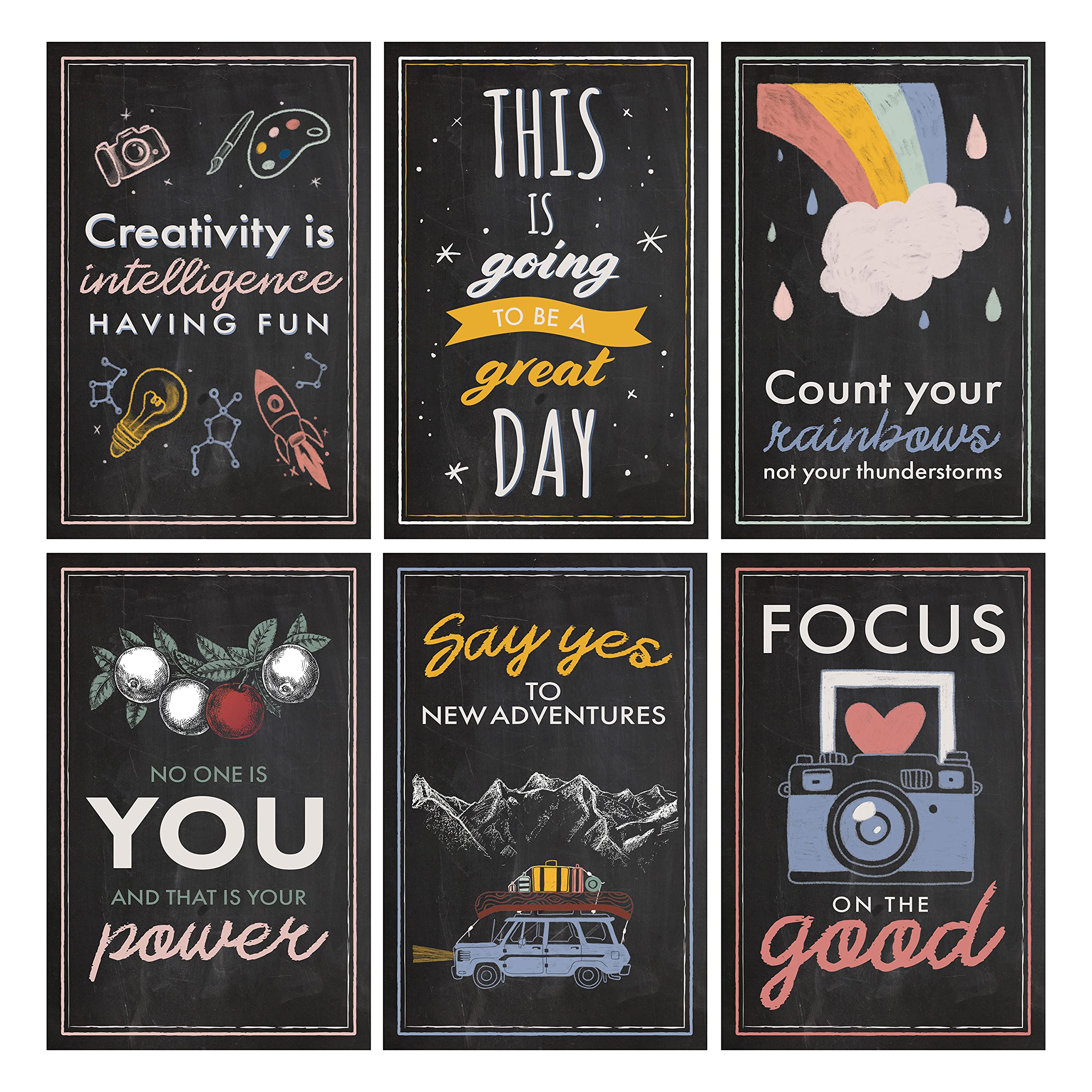 Buy DiverseBee Inspirational Wall Art s, Positive Quotes Office Wall