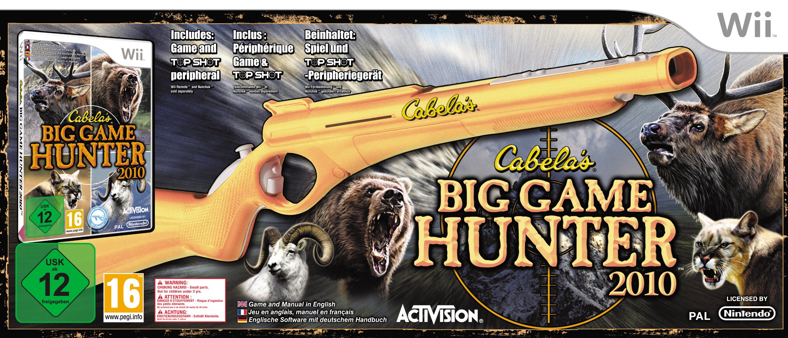 Cabela's Big Game Hunter with Gun for Gamers in Hunting Scenes High Accuracy Shooting Mechanics 3000:30:06 High Definiti 