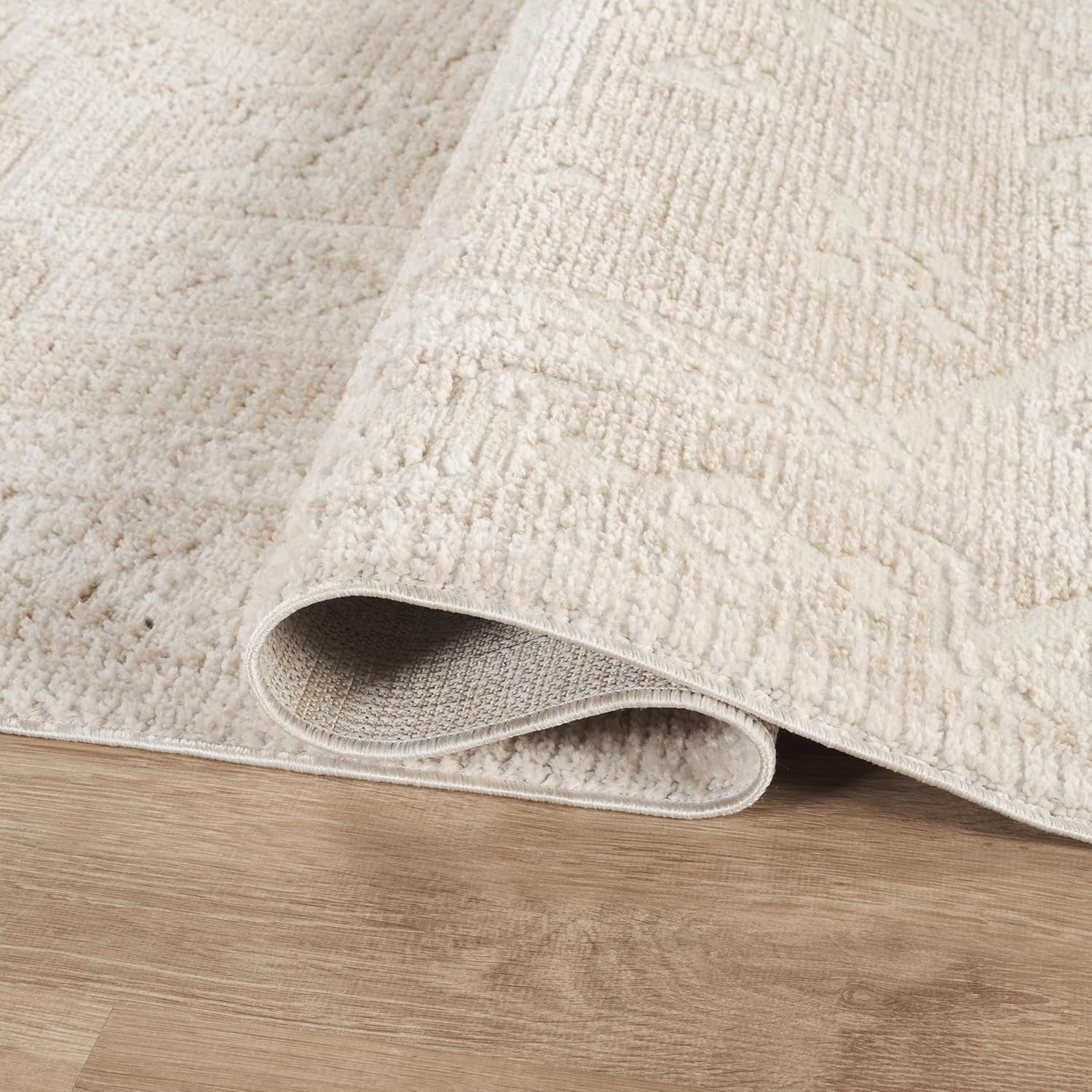 Abani Beige Area Rug – 6' x 9' – Burke Collection – Vintage Pattern – Easy to Clean – Durable for Living Room, Bedroom, or Office, Pet & Child Friendly