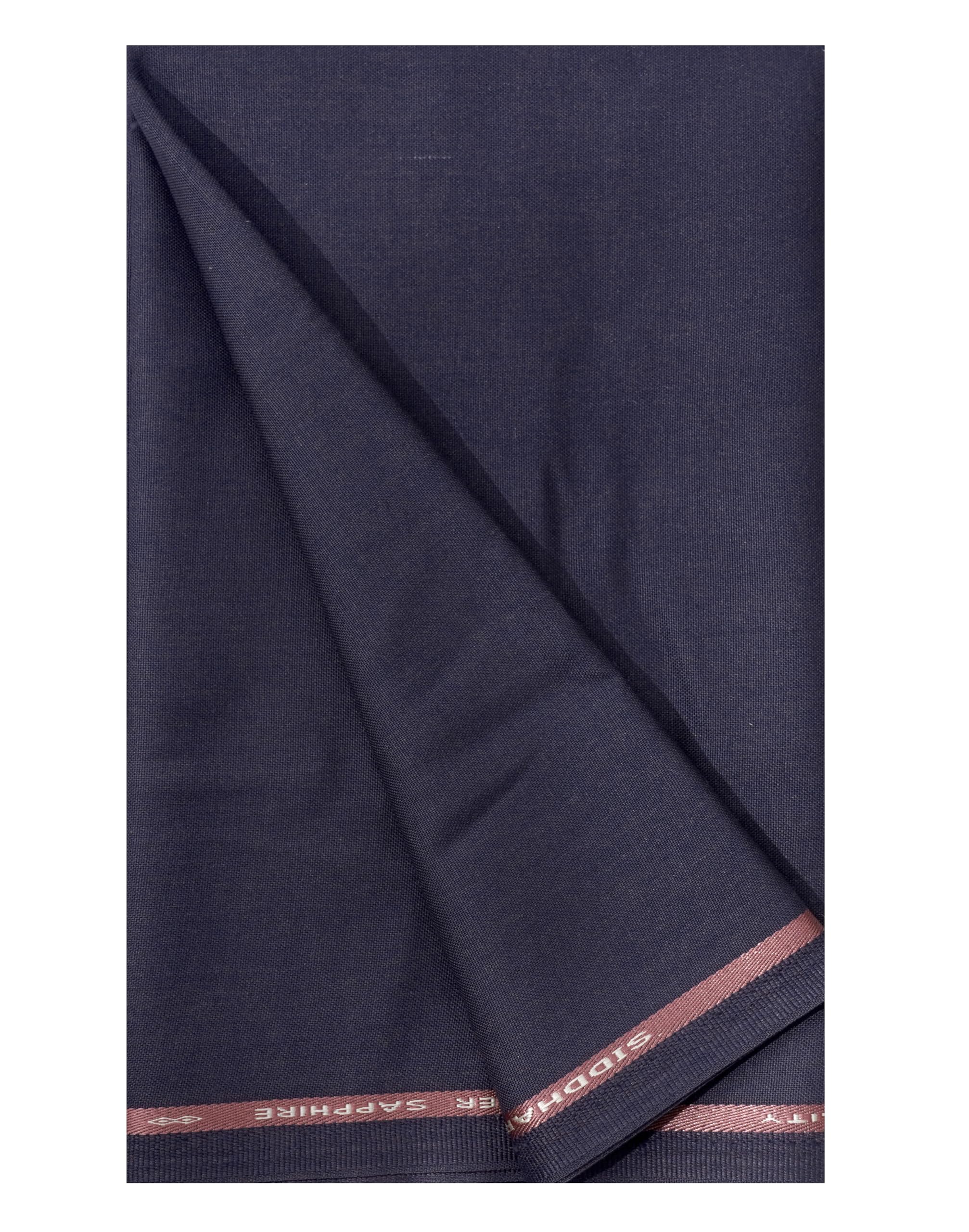 Cotton Blend Trouser Fabric for Men, Unstitched, 1.3 Metres, Solid