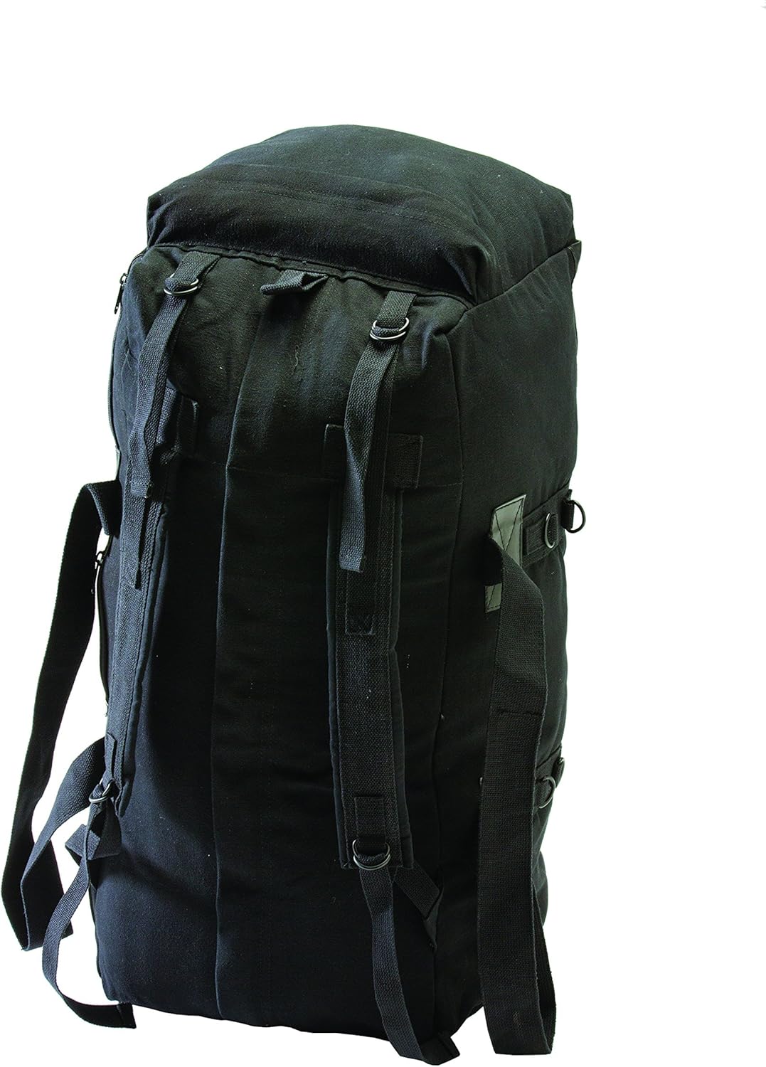 Texsport Tactical Travel Bag with Padded Backpack Shoulder Straps Duffel Duffle Bag