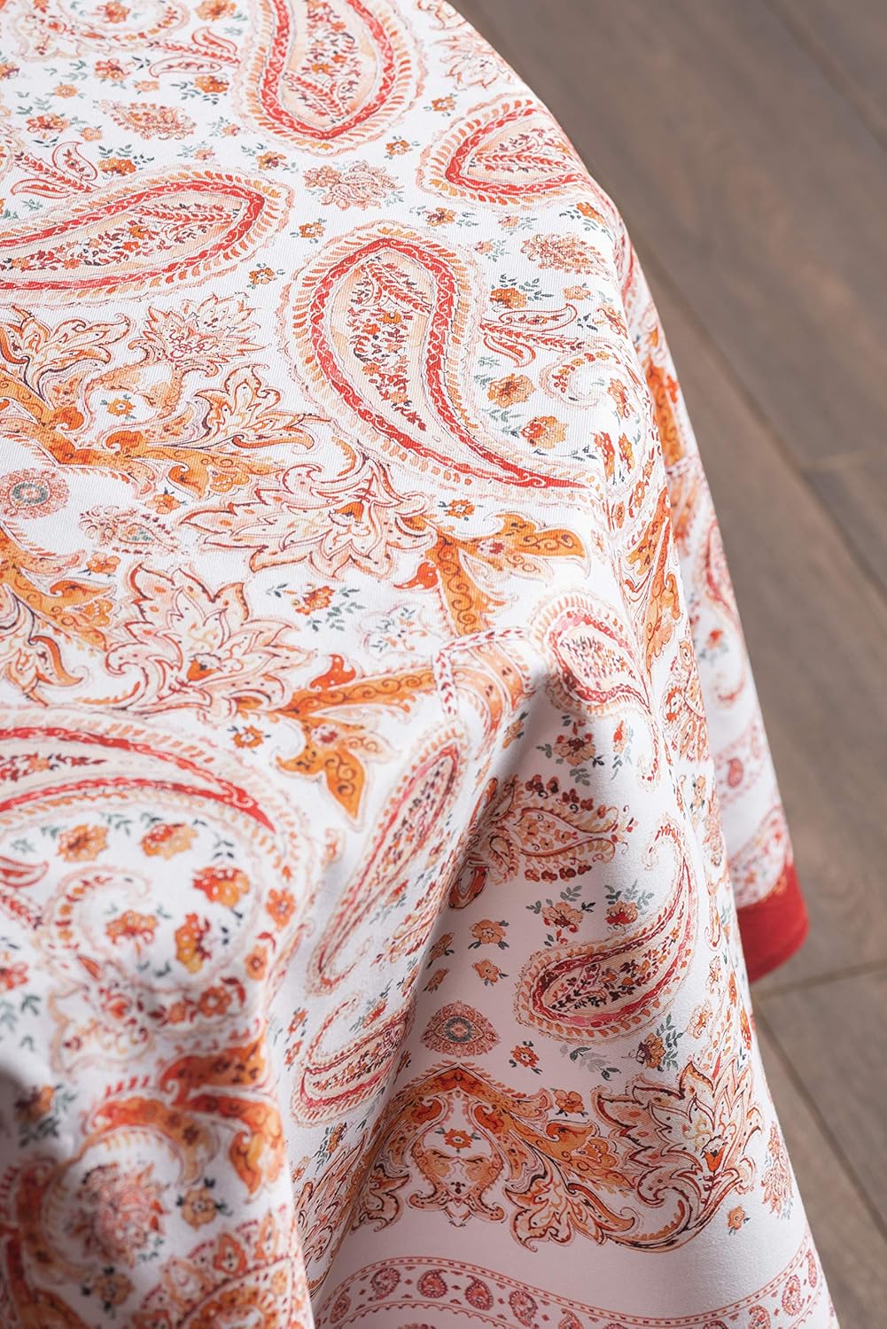 Maison d' Hermine Orient 100% Cotton Tablecloth for Kitchen Dining | Tabletop | Decoration | Parties | Weddings | Thanksgiving/Christmas (Round, 63 Diameter) : Home & Kitchen