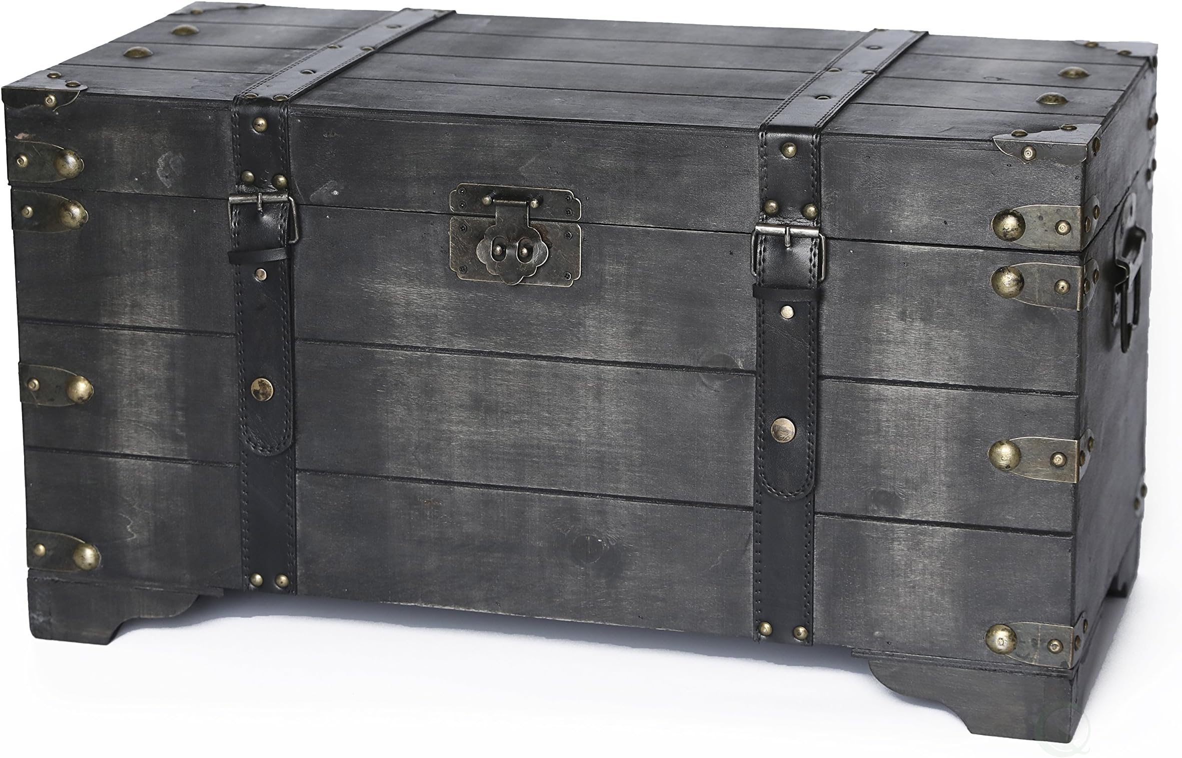 Vintiquewise Storage Trunk, Black