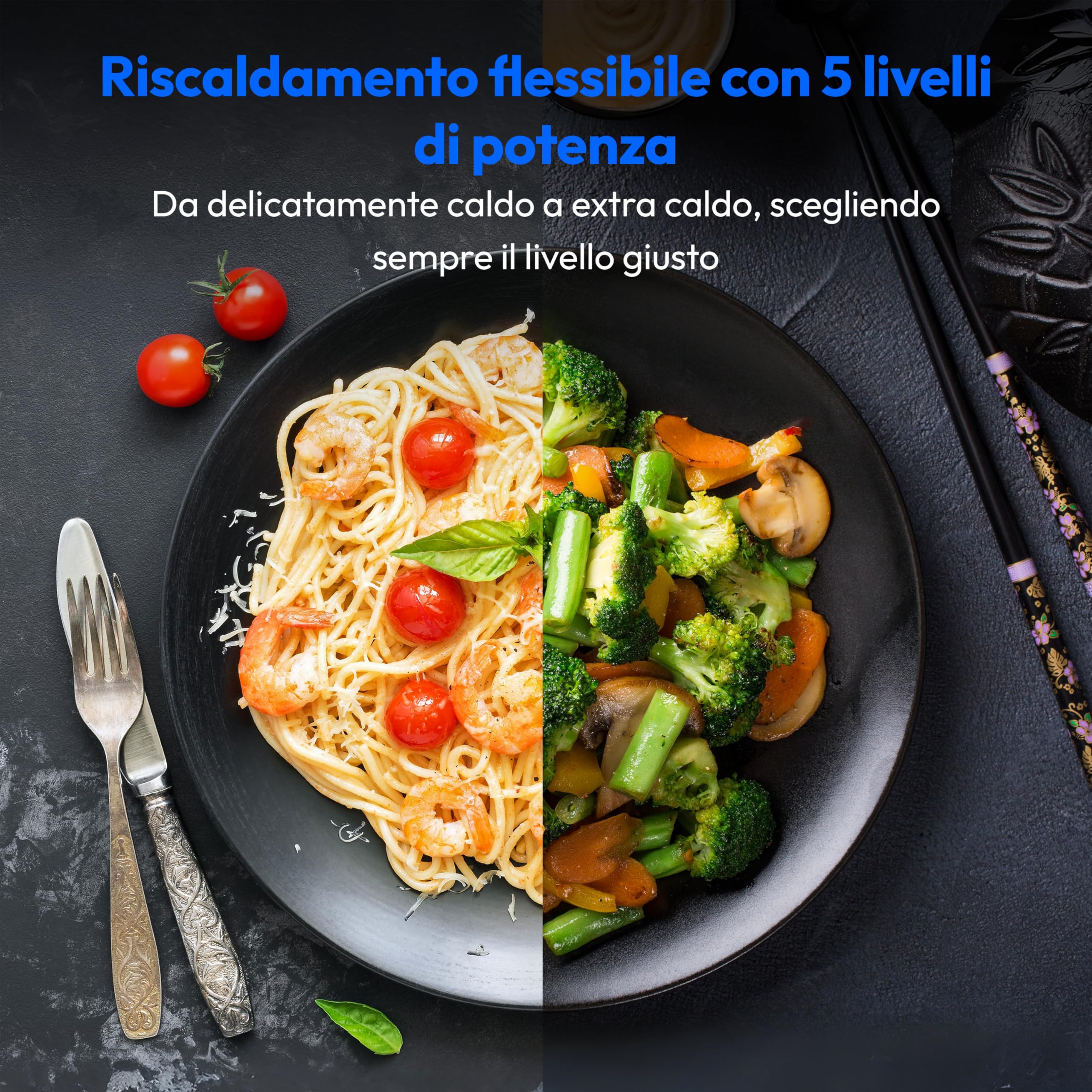 MEDION Microonde con grill e convezione (23 litri, 900 watt, 1000 watt grill, 1680 watt convezione, 11 programmi automatici, 5 livelli di potenza, funzione scongelamento, acciaio inox, MD12031) nero