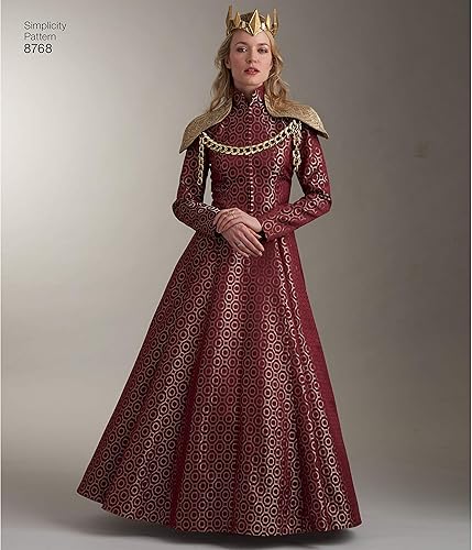 Miniatura 2 de Simplicity 8768 Vestido de cosplay de fantasía para mujer, patrón de costura, tallas 14-22