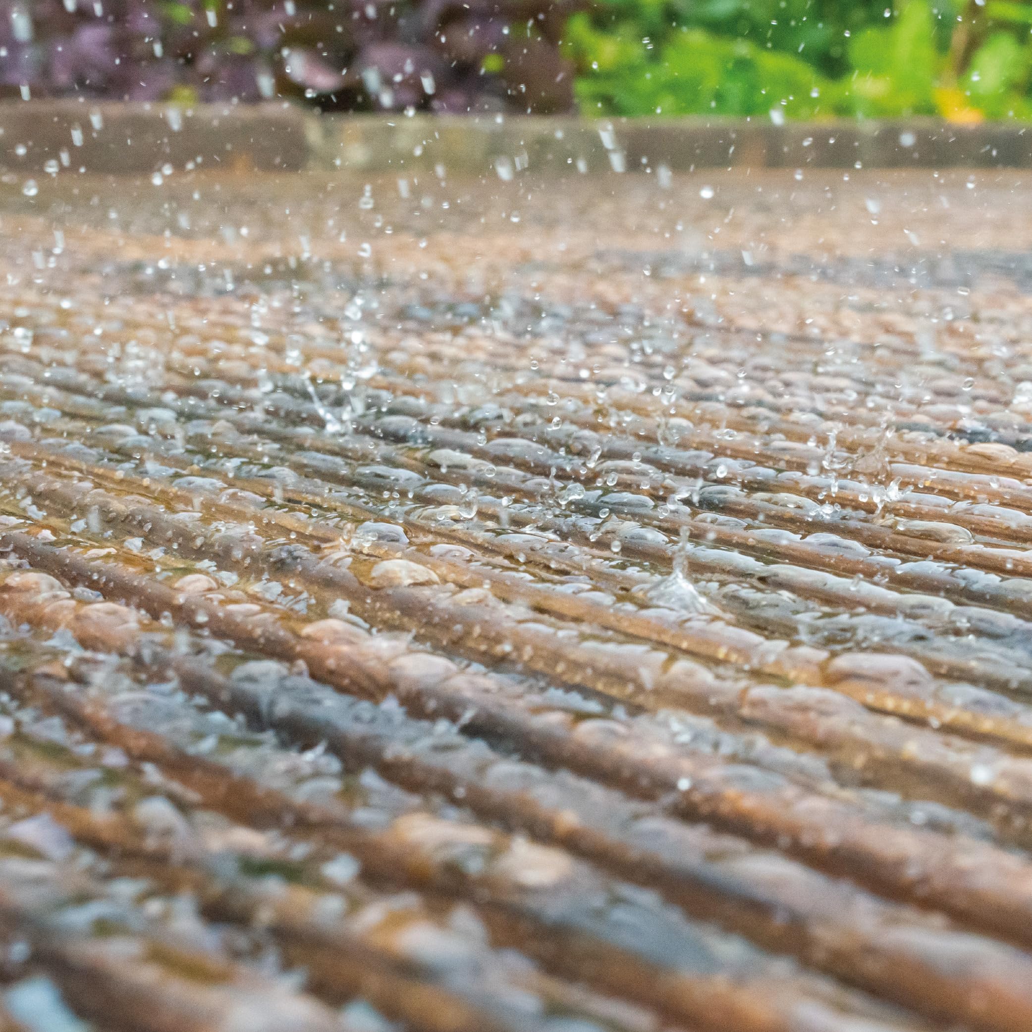 Roxil Schützendes Holzöl 5L Klar – Holzschutz & UV-Schutz für Terrassen, wetterfestes Terrassenöl imprägniert, schützt vor Algen und Moos auf Terrassendielen aus Lärche | Douglasien | Zeder