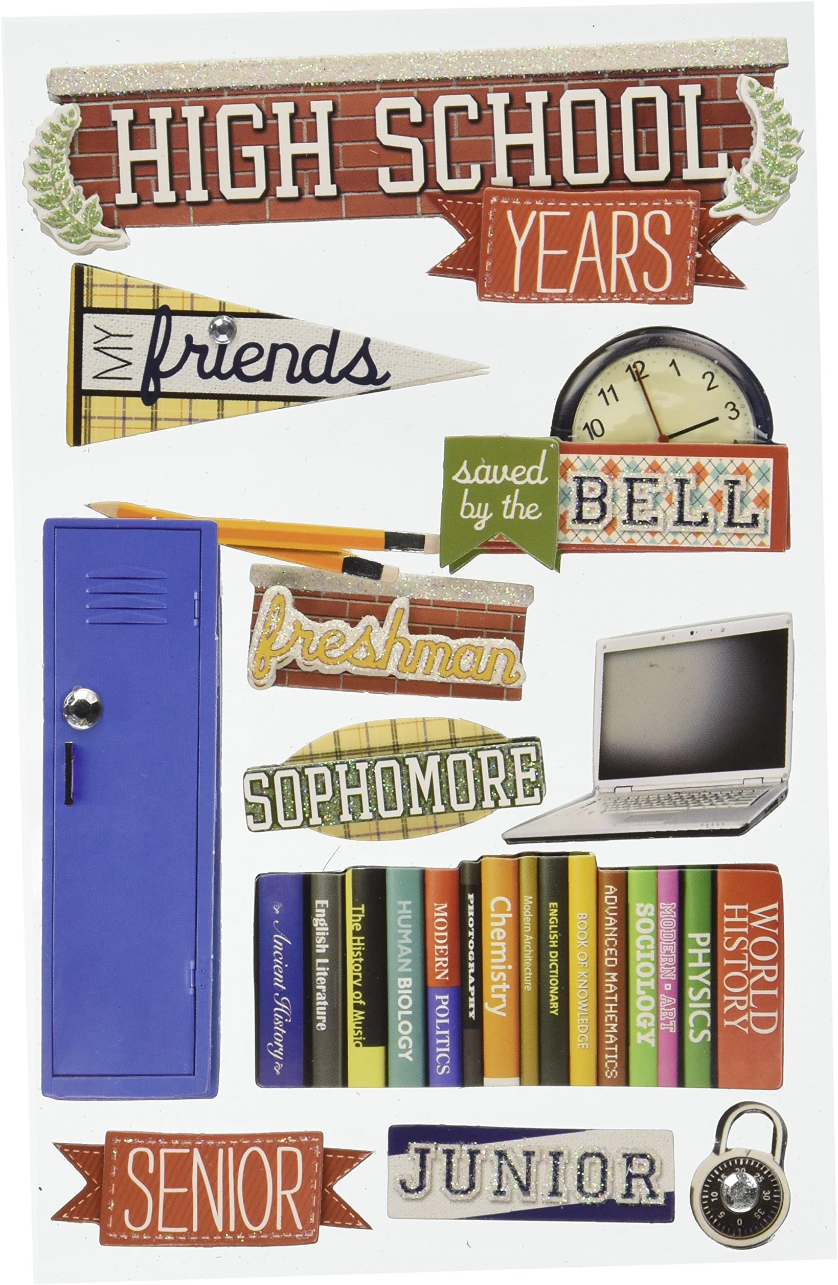 Amazon.com: Paper House School Dance Prom Dimensional 3D Scrapbook ...