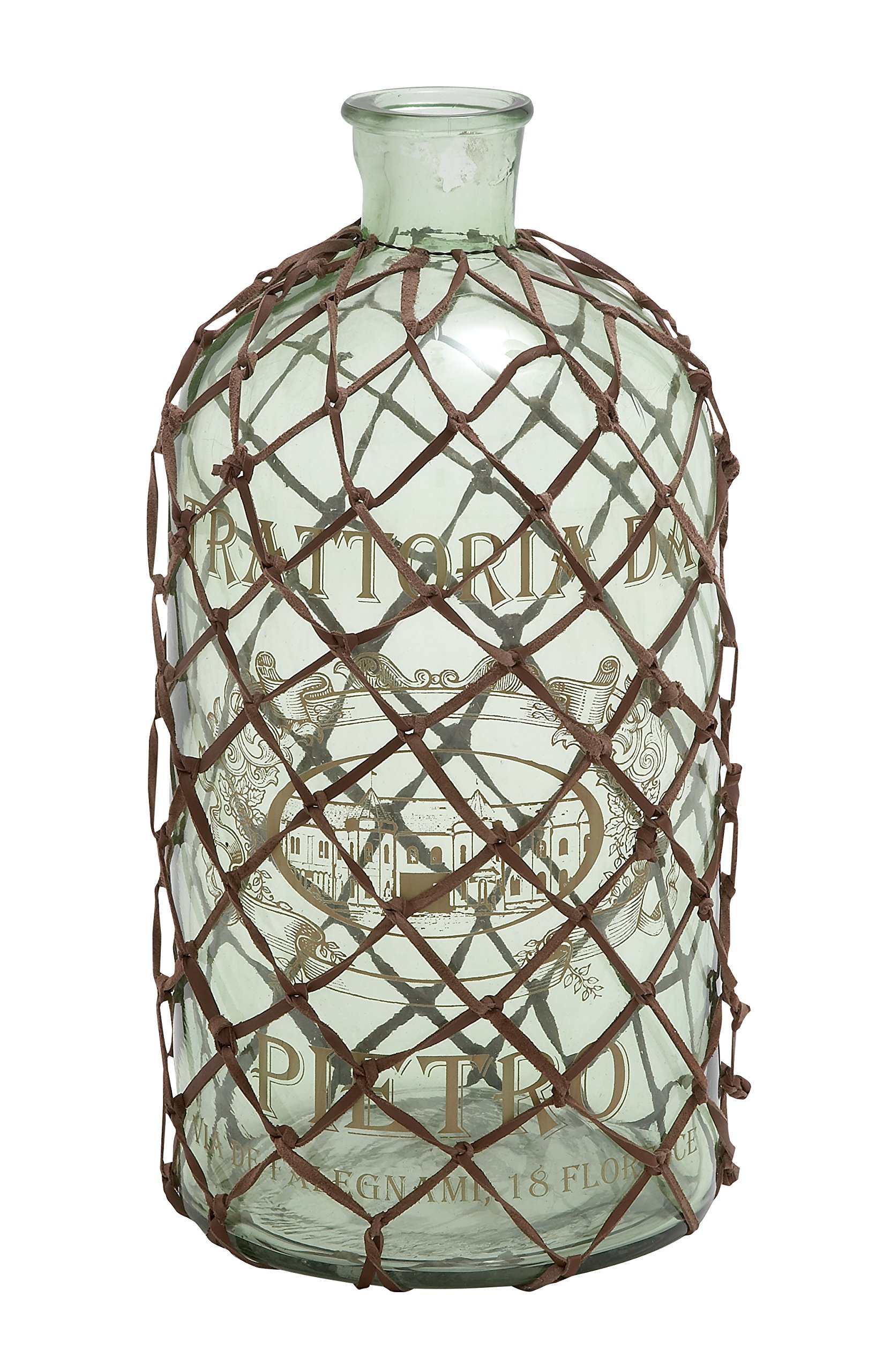 Vase bouteille en verre soufflé Deco 79 fait pour sublimer la décoration