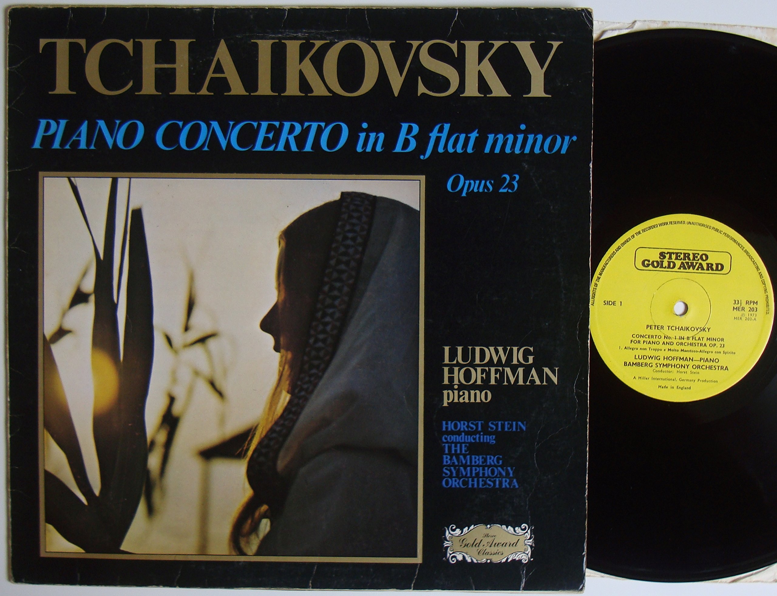 Peter Ilyich Tchaikovsky - Piano Concerto In B Flat Minor Opus 23 - 12" LP 1973 - Stereo Gold Award Classics MER 203 - UK Press