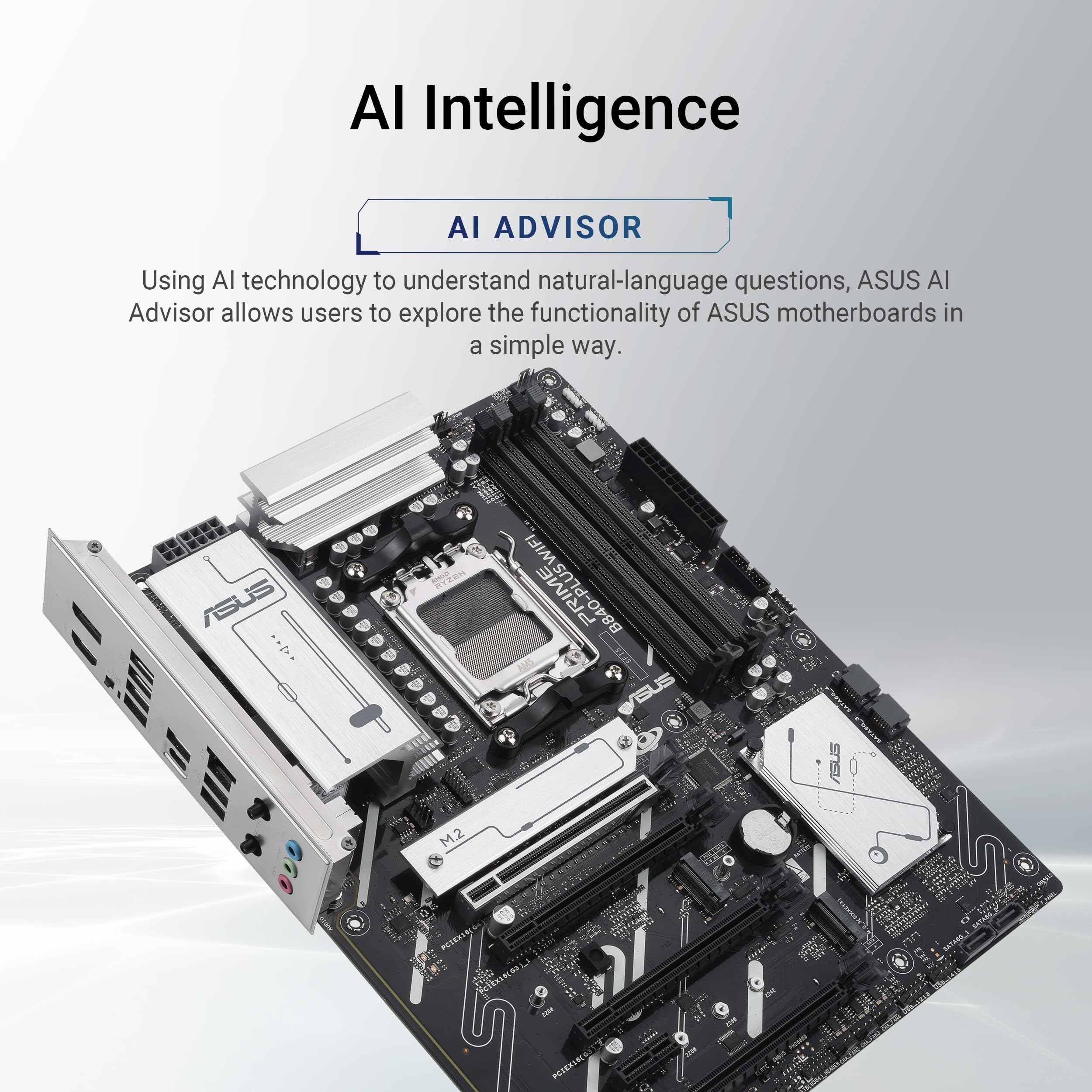 Amazon | ASUS Prime B840-PLUS WiFi AMD AM5 B840 ATX マザーボード