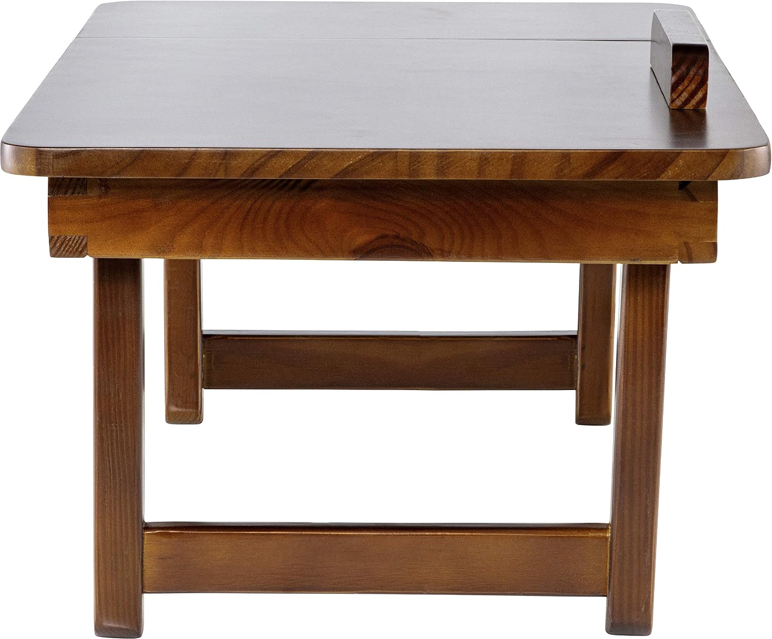 Wood Desk - Multi-Tasking Tray - Attractive Natural Wood - Light and Portable - Adjustable Angle Top - Perfect for Reading, Studying, Working in Your Bed, on The Couch or Floor, Medium