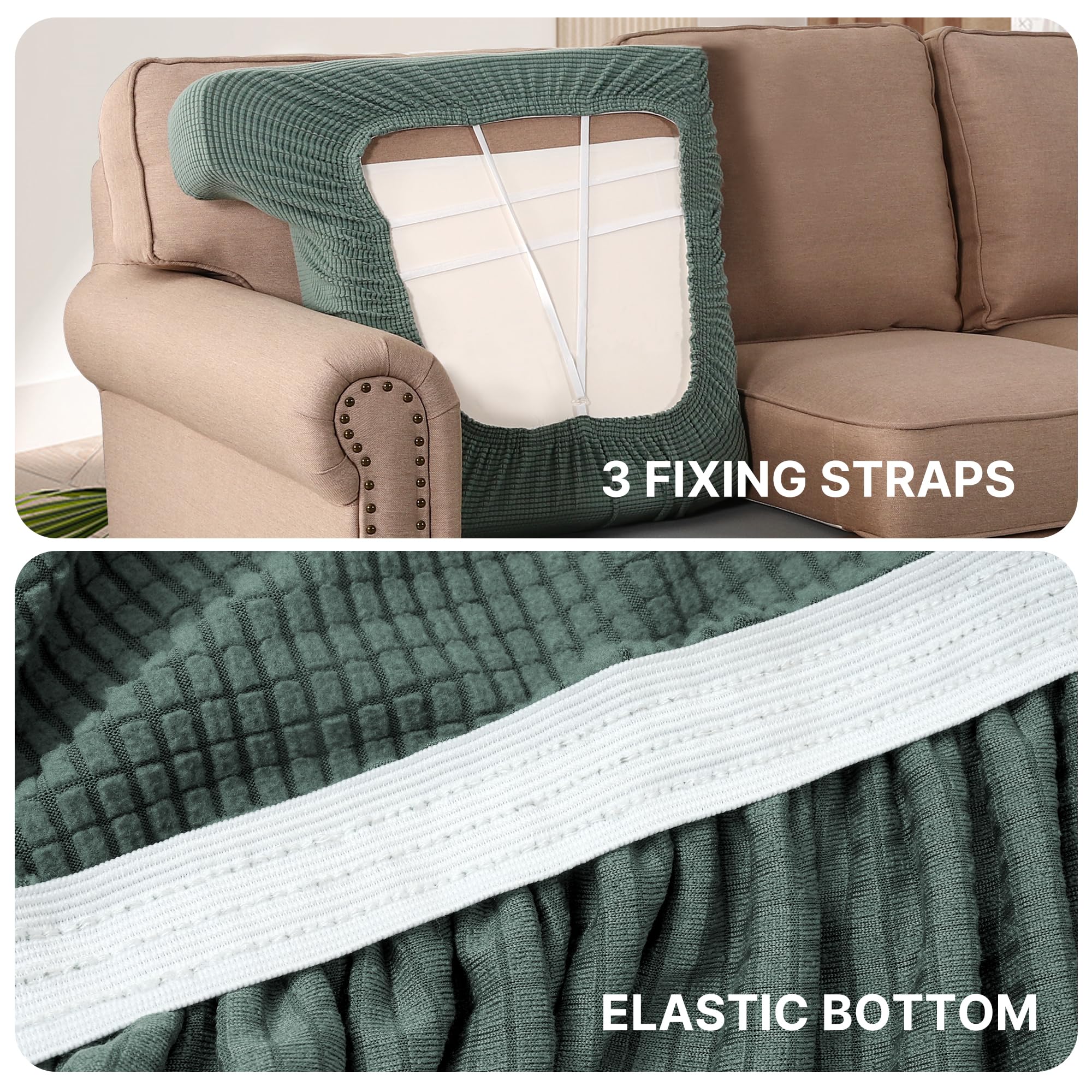 Amazon.com: H.VERSAILTEX Stretch T Cushion Chair Sofa Slipcover T