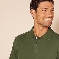 Vista 4 de Tienda Essentials Camiseta polo para hombre de manga corta y ajuste ajustado de algodón piqué