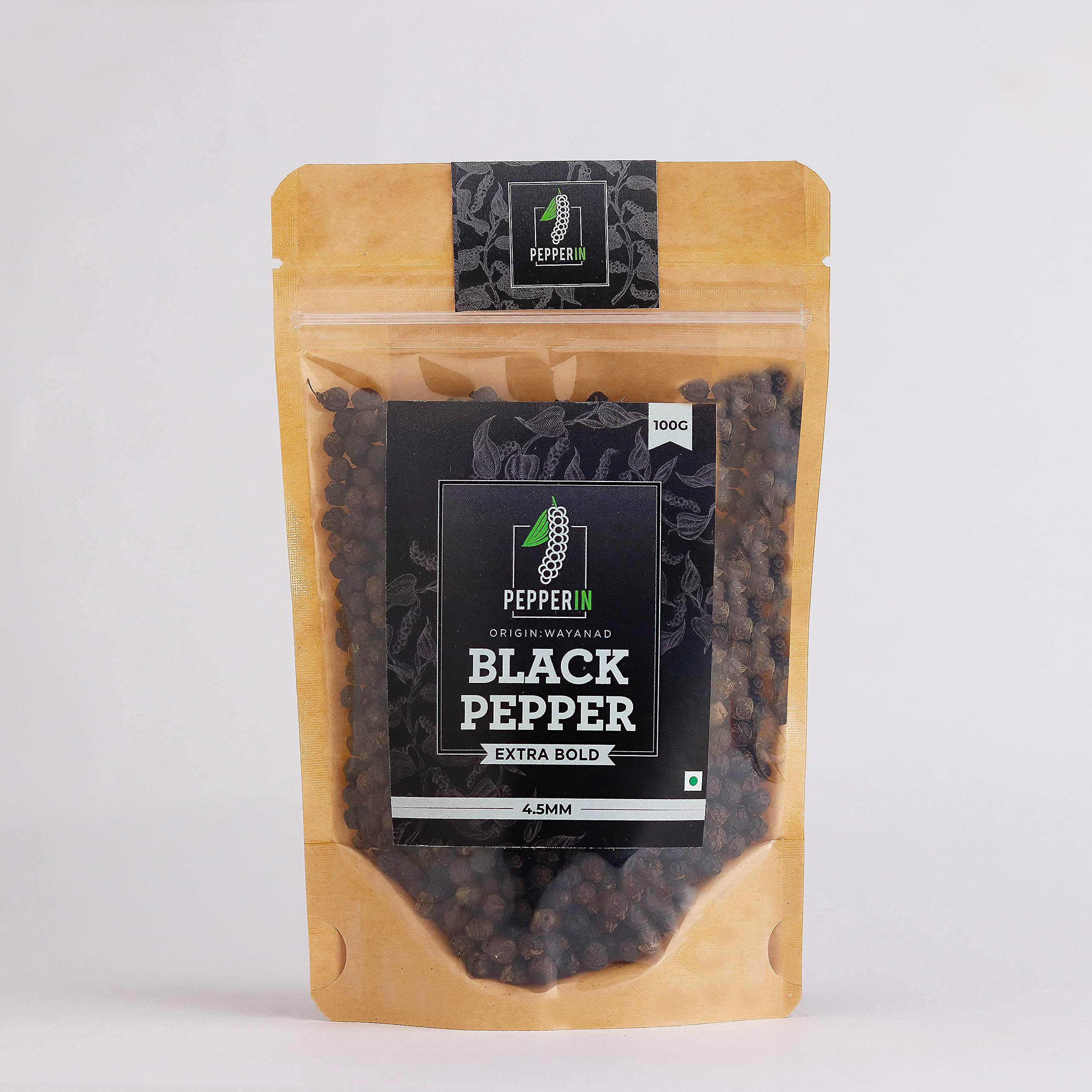 Pepperin® Black Peppercorns (Whole) Extra Bold | 100% Natural Sabut Kali Mirch | 100% Chemical-Free | Wayanad Origin - 250gm (B08RYW6YRM) Amazon Price History, Amazon Price Tracker