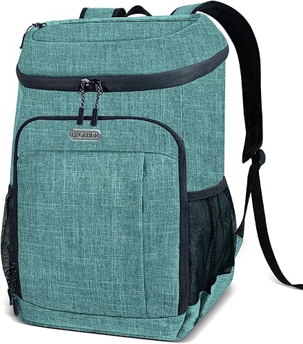 BAGLHER Mochila térmica ligera aislada, 30 latas, a prueba de fugas para almuerzo, picnic, senderismo, viajes de campamento