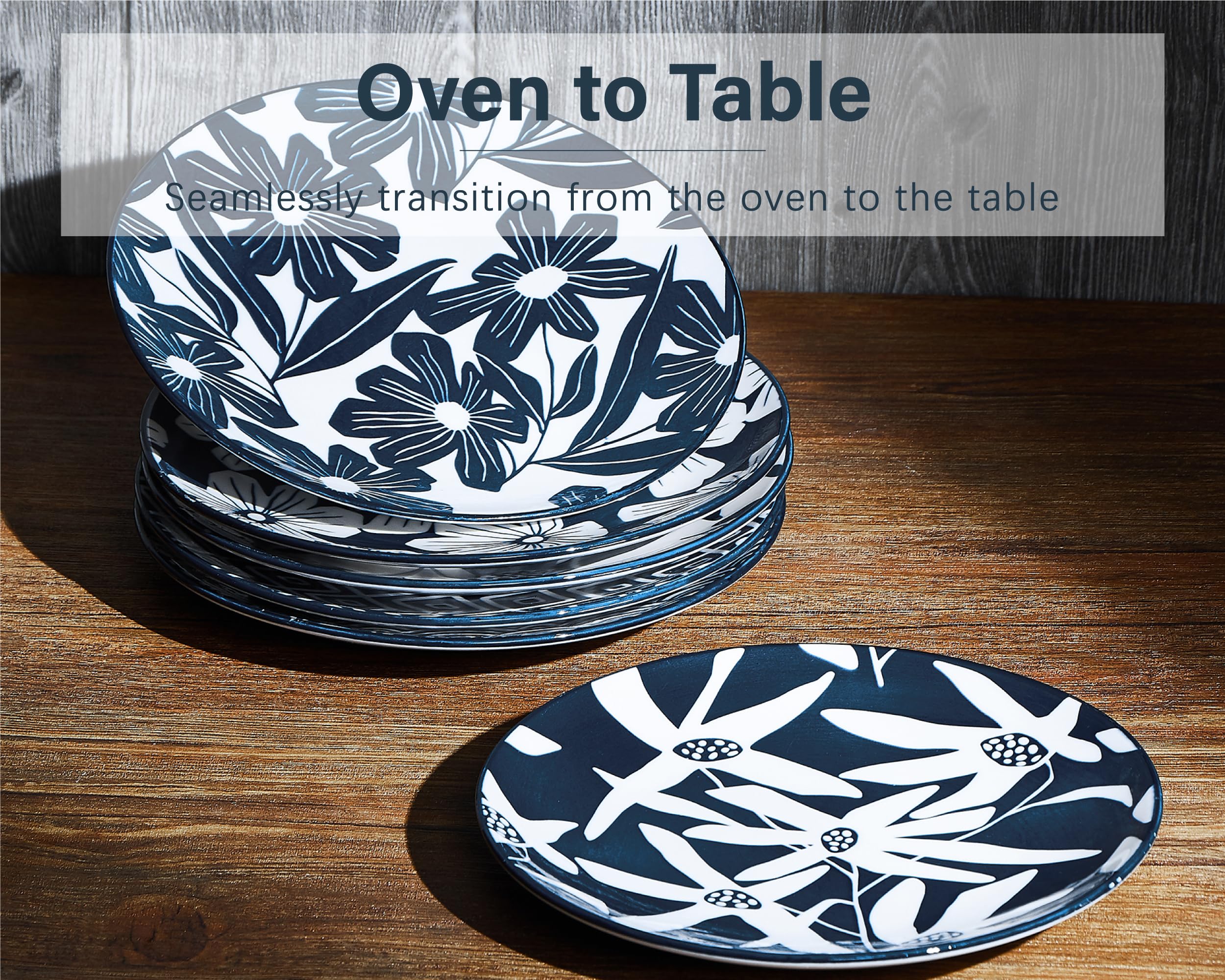 Set 4 Piatti In Ceramica ONEMORE 21,6 Cm - Per Dessert, Insalata, Microonde E Lavastoviglie - Foto 8