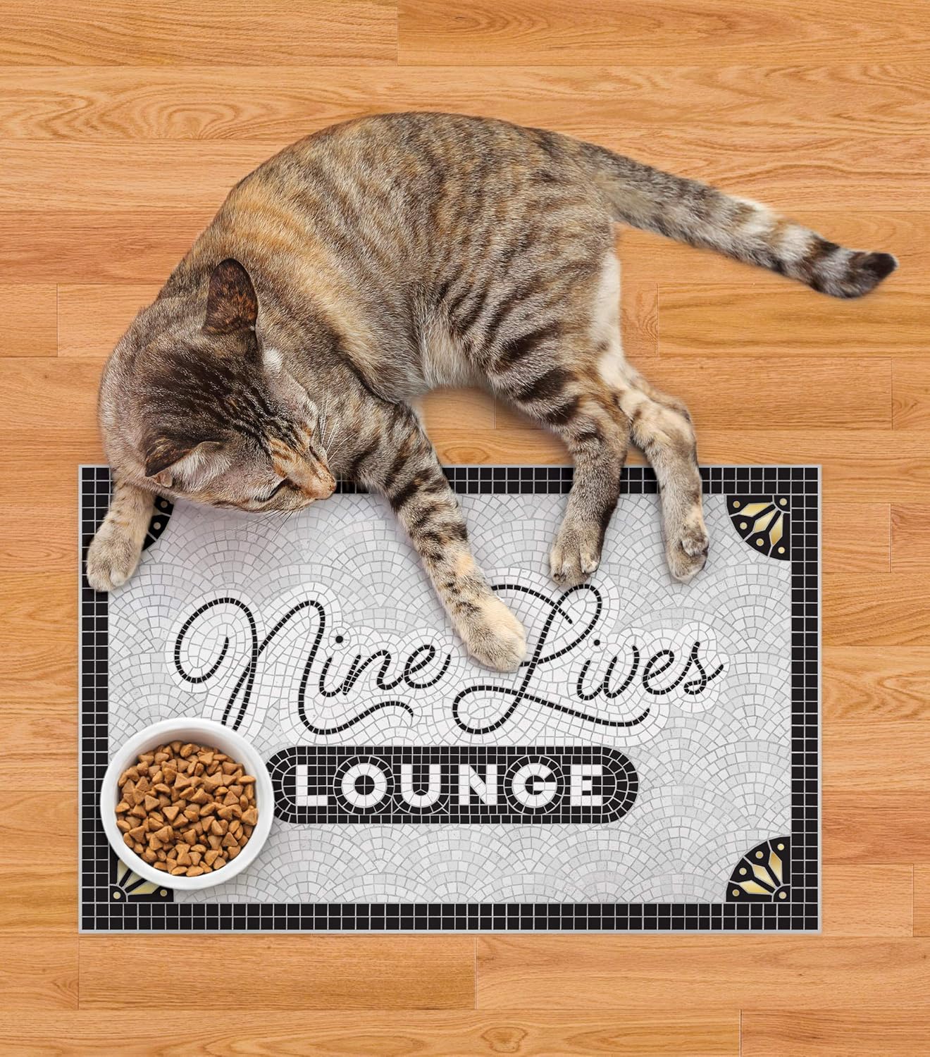 HOWLIGANS PET PLACEMAT NINE LIVES