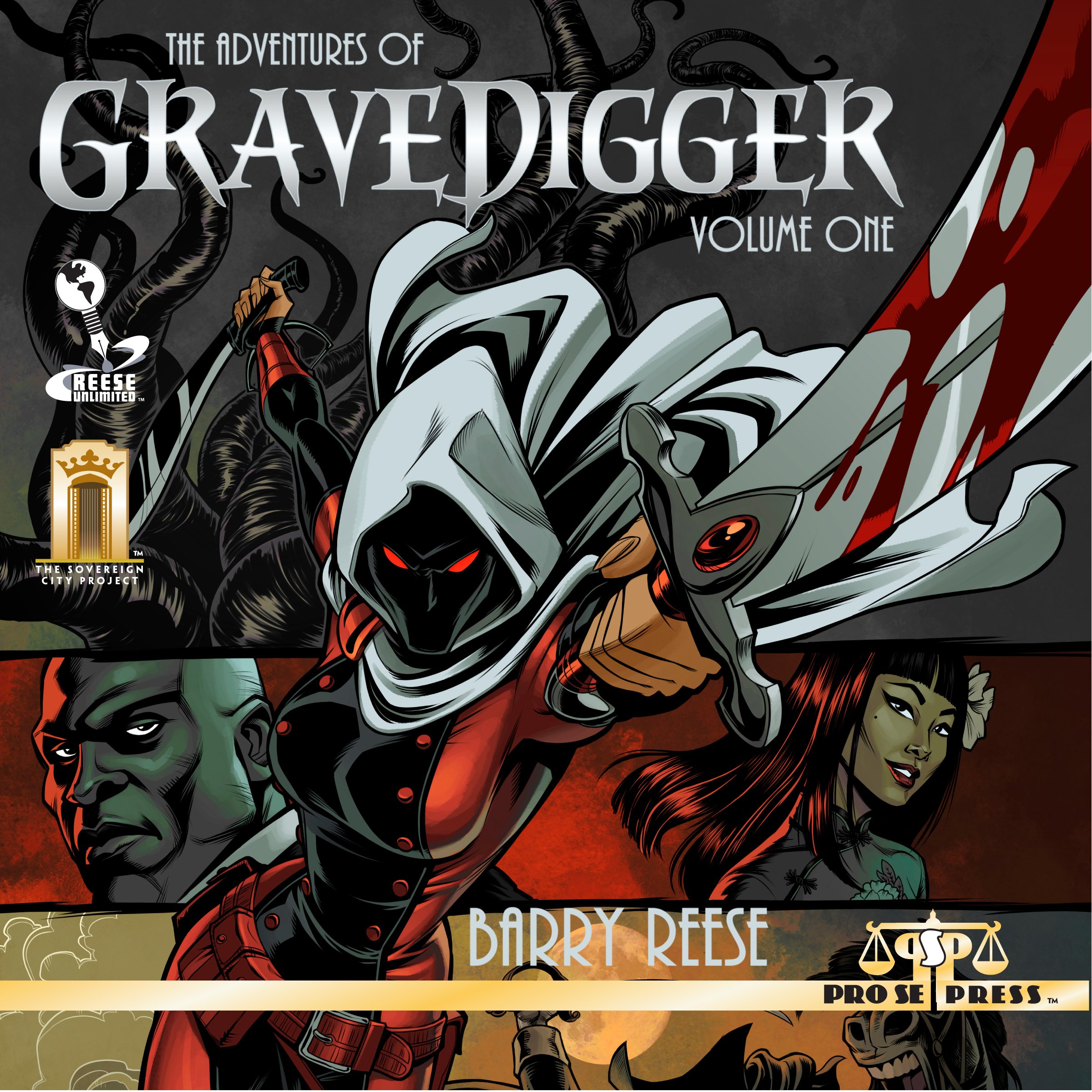 Cover art for The Adventures of Gravedigger, Volume One