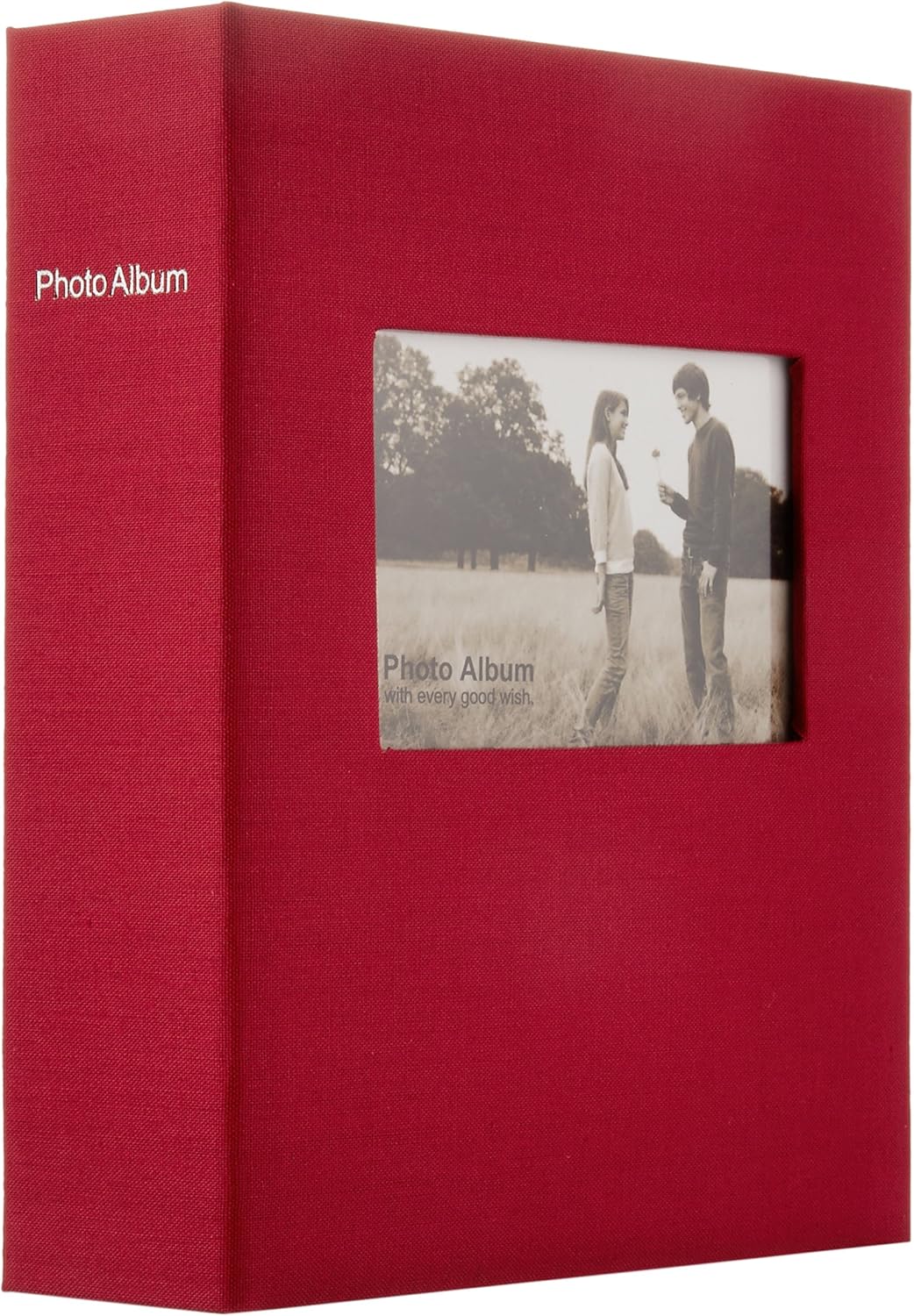 Sekisei XP-3250 Pocket Harperhouse Album Frame Album, Large Size, Holds 200 Sheets, Large, 151-200 Sheets, Cloth Red