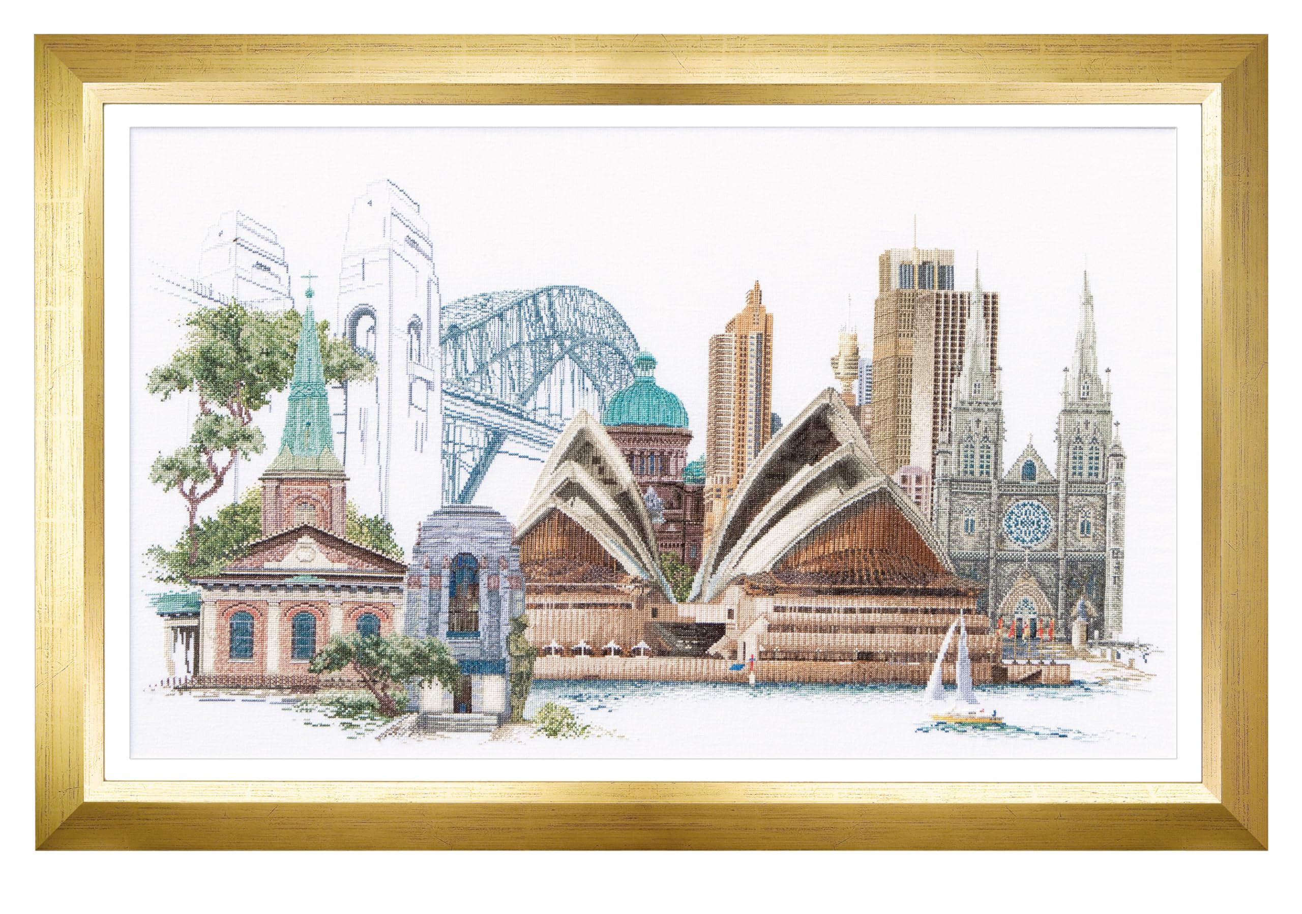 Thea Gouverneur Cross Stitch Kit 31"X19.5"-Sydney On Aida (18 Count)
