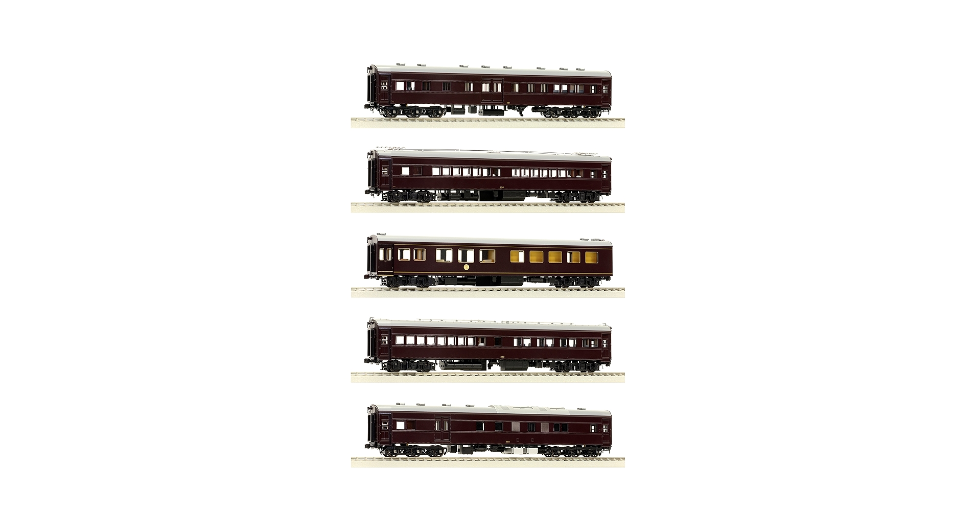 Amazon | HOゲージ 57047 お召列車 1号編成 5輌セット 鉄道模型