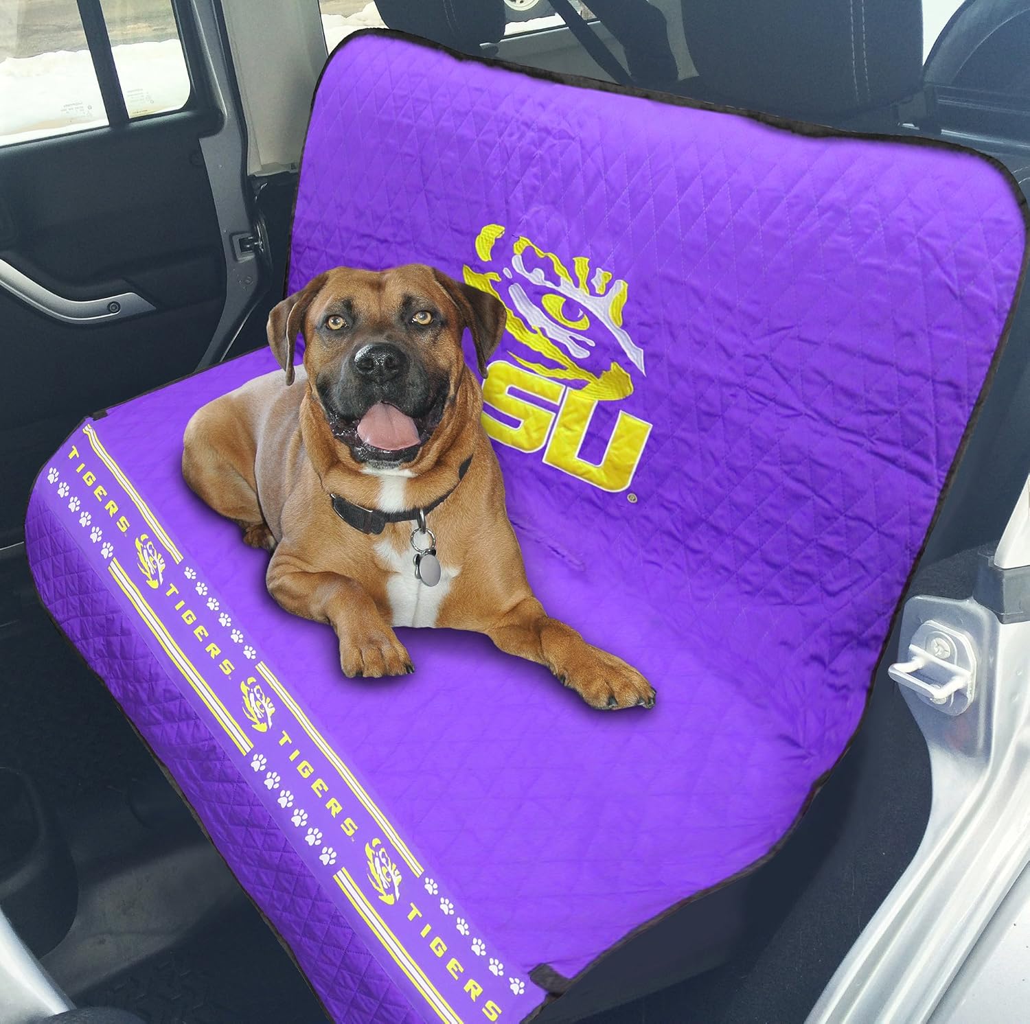Pets First Collegiate LSU Tigers Pet Car Seat Cover