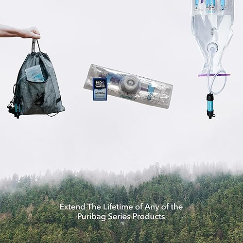 Miniatura 6 de Puribag Kit de recambio - Filtro de carbón de repuesto y 12 purificadores P&G de paquetes de agua