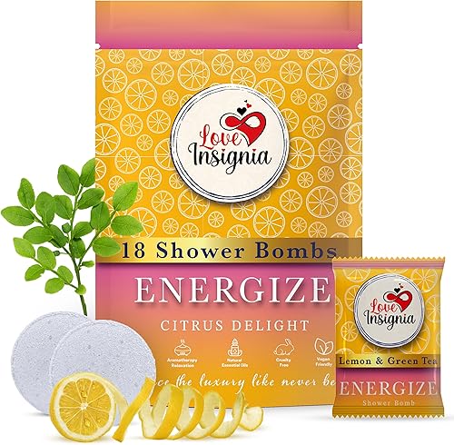 Love Insignia Aromatherapy Shower Steamers for Women (18 Pack X 2) - Gift for Mom, Gift for Women & Men, Shower Bath Bombs, Cherry Blossom,