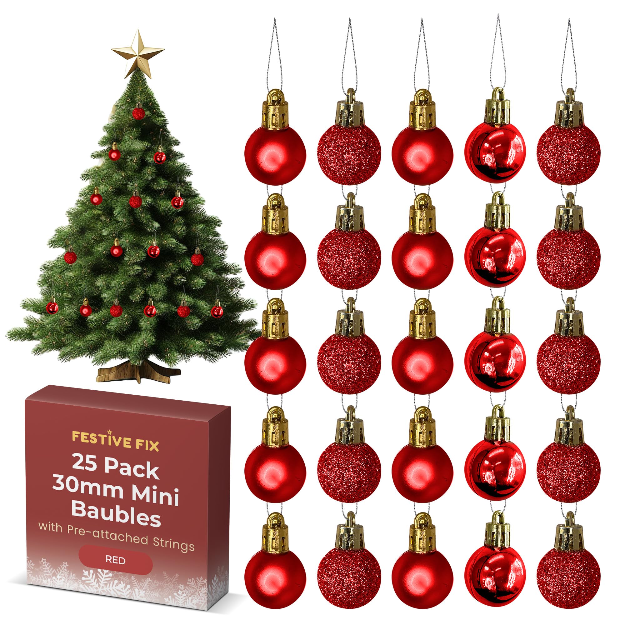 Kerstballen Kerstbal Ornament 44 Stuks Kerstballen Ornamenten Onbreekbaar Plastic Decoratieve Hangende Kerstballen Set Voor Kerstboom Vakantie Decor Kerstboom Ballen Ornamenten (Color : C