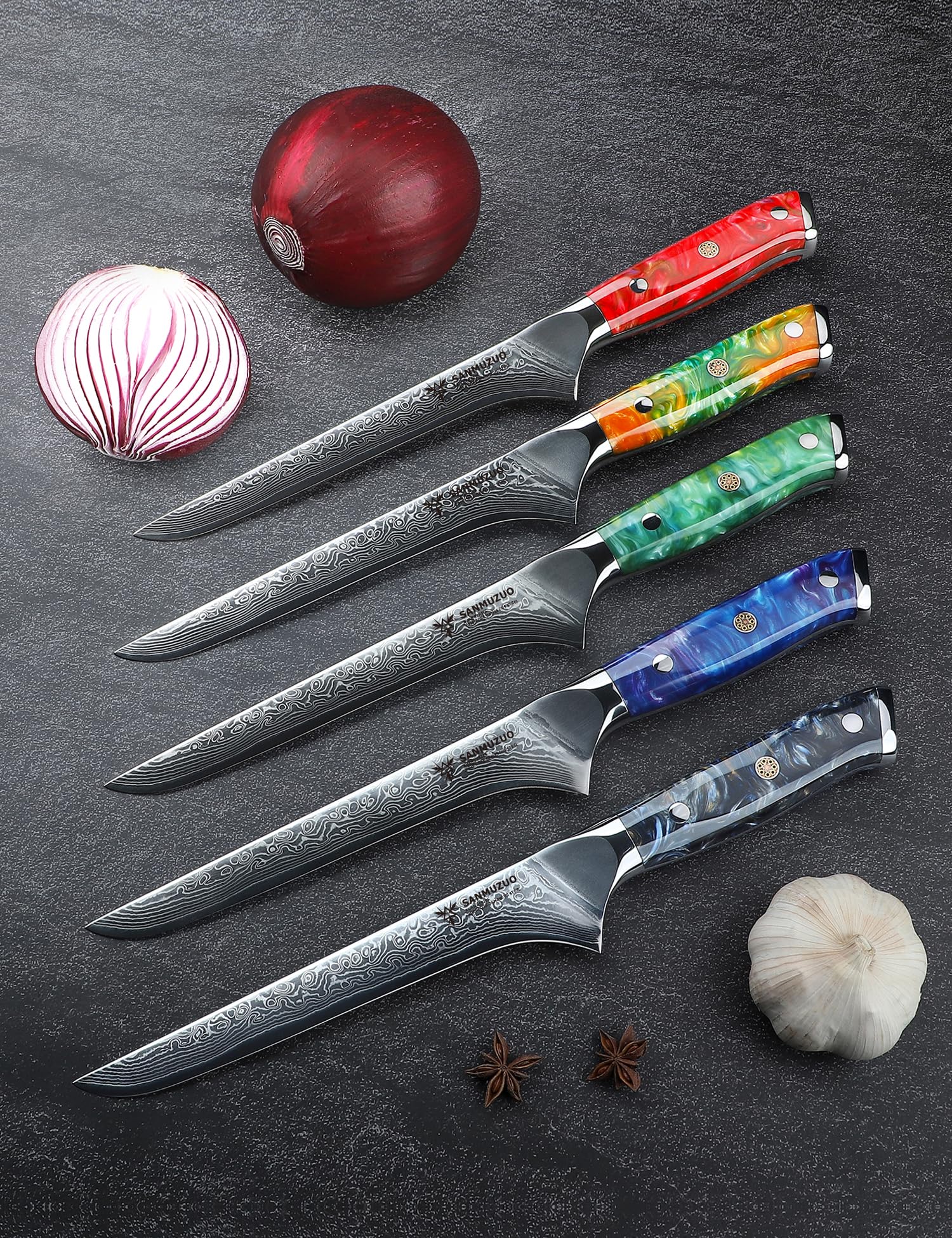 Amazon.co.jp: SANMUZUO ボニングナイフ - 7インチ フィレナイフ