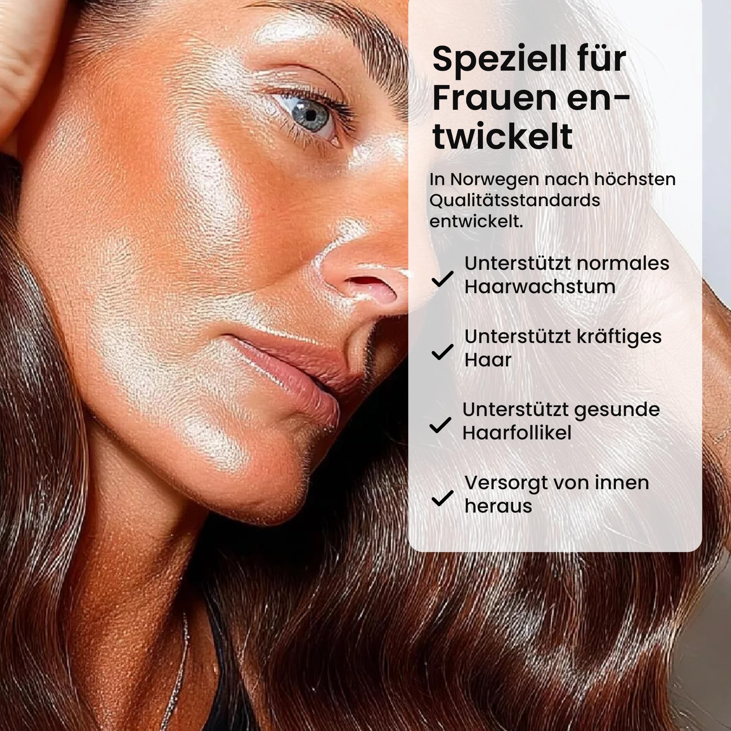 Hair Luxious® Biotin Gummies für Haarwachstum, hochdosiert mit 2500 µg Biotin, 100% vegane Gummies für Frauen mit Zink, Selen, Vitamin A, B, E, C & Mehr, Beeren-Geschmack - 60 Stück