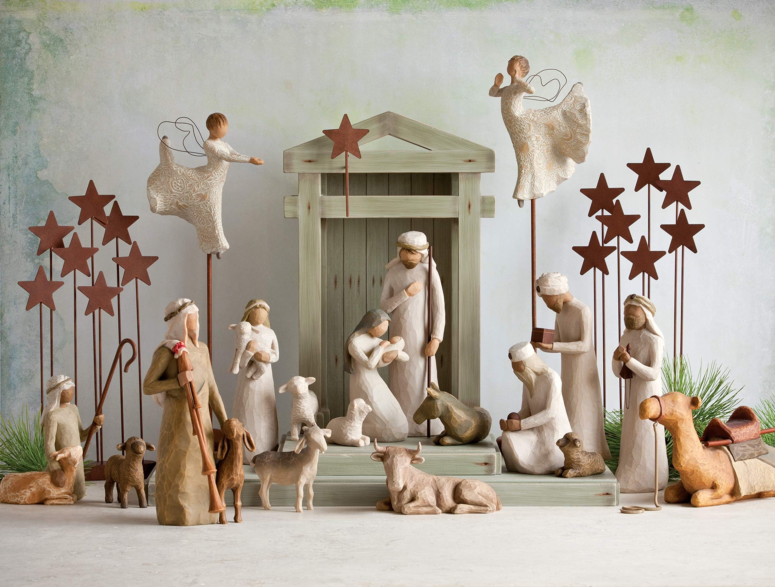 Willow Tree Figura de Mula y Buey para el Belén, Navidad Deco, Enesco