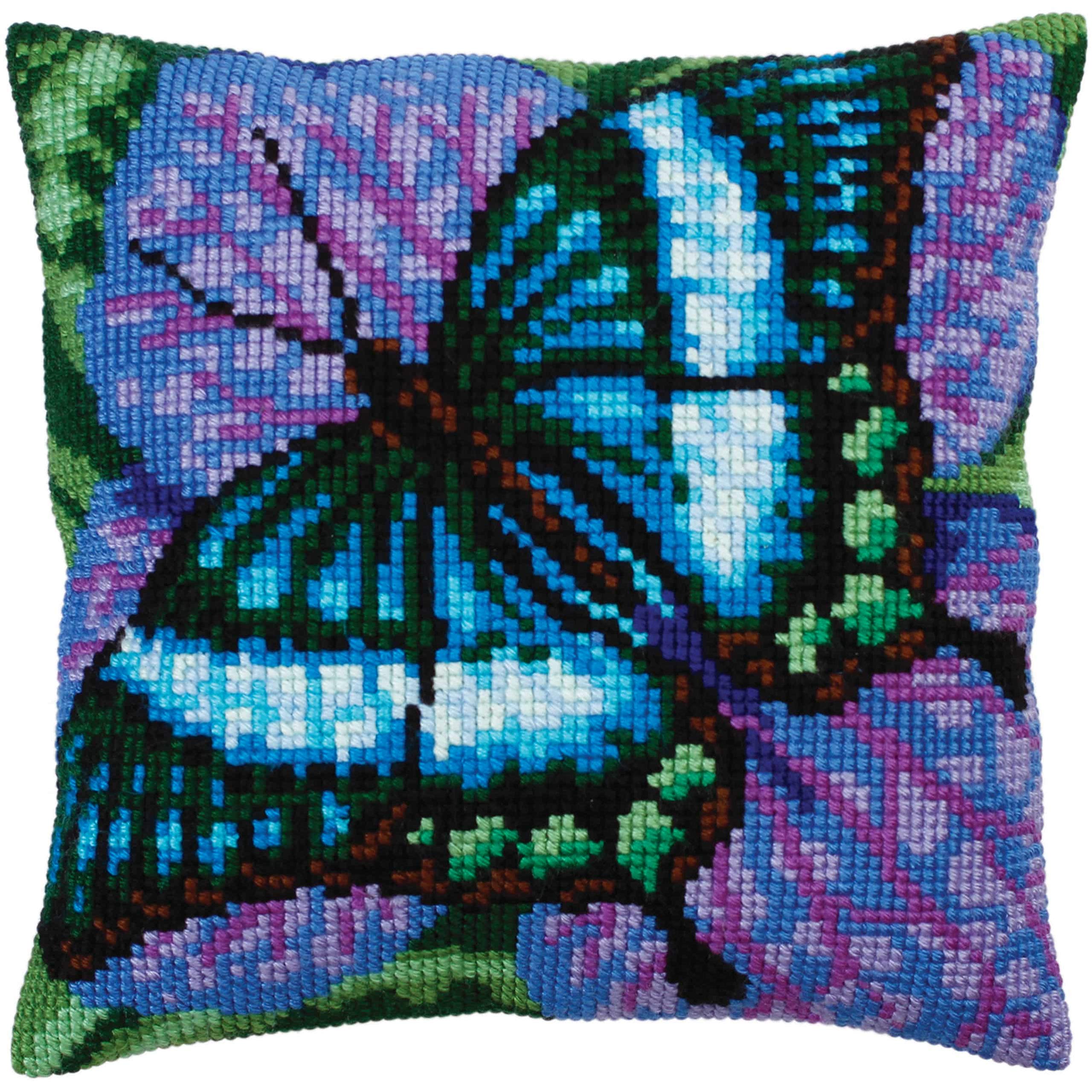 Collection D'Art Cushion KIT/VOLATIC TURQUOISE/40 X 40, Multi, 40 x 40cm