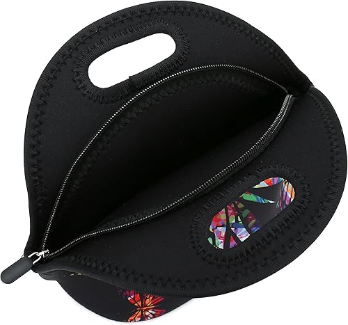 Miniatura 3 de Bolsa de almuerzo de neopreno reutilizable con aislamiento, para la escuela, la oficina, al aire libre, térmica, transporte térmico, lonchera