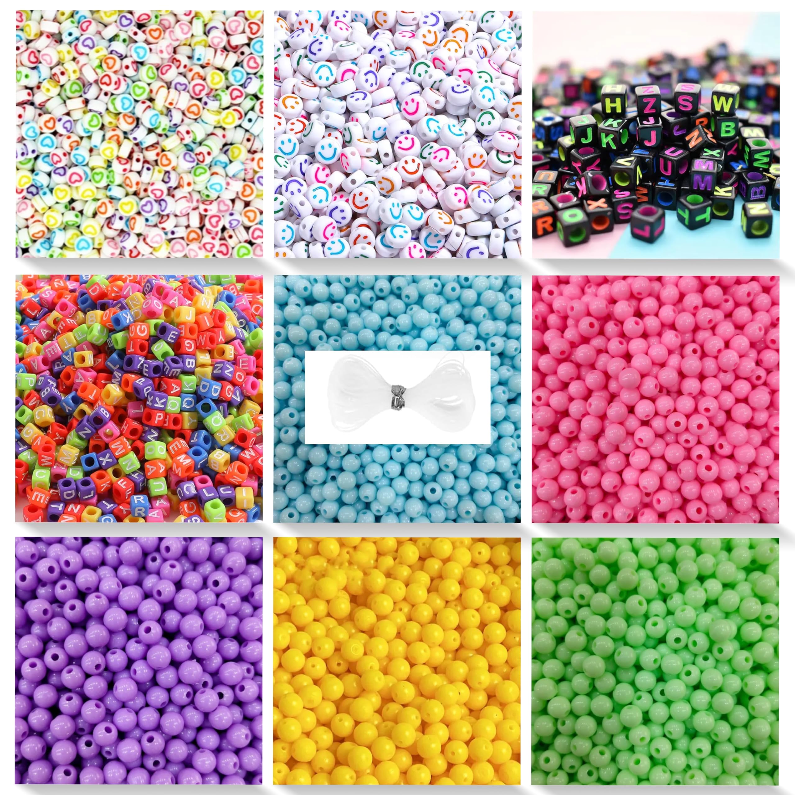 Khillayox Rainbow Plastic Alphabet Beads and Assorted Plastic Beads Combo Set Educational DIY Crafting Kit for Jewelry Making, Bracelets, Necklaces, for Art Projects (B0D9FPQLRF) Amazon Price History, Amazon Price Tracker
