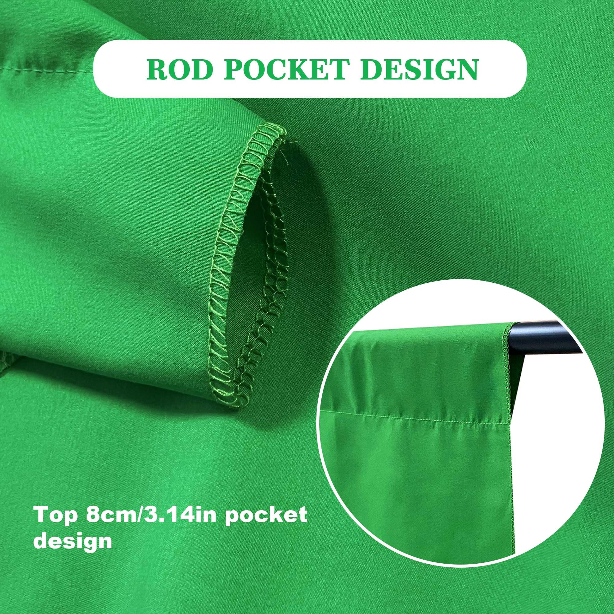 Kit di supporto 2 in 1 per sfondo verde, 2 x 2 m, kit portatile a doppia asta con sfondo verde da 1,8 x 2,1 m, poliestere di alta qualità per streaming video, servizi fotografici ritratti