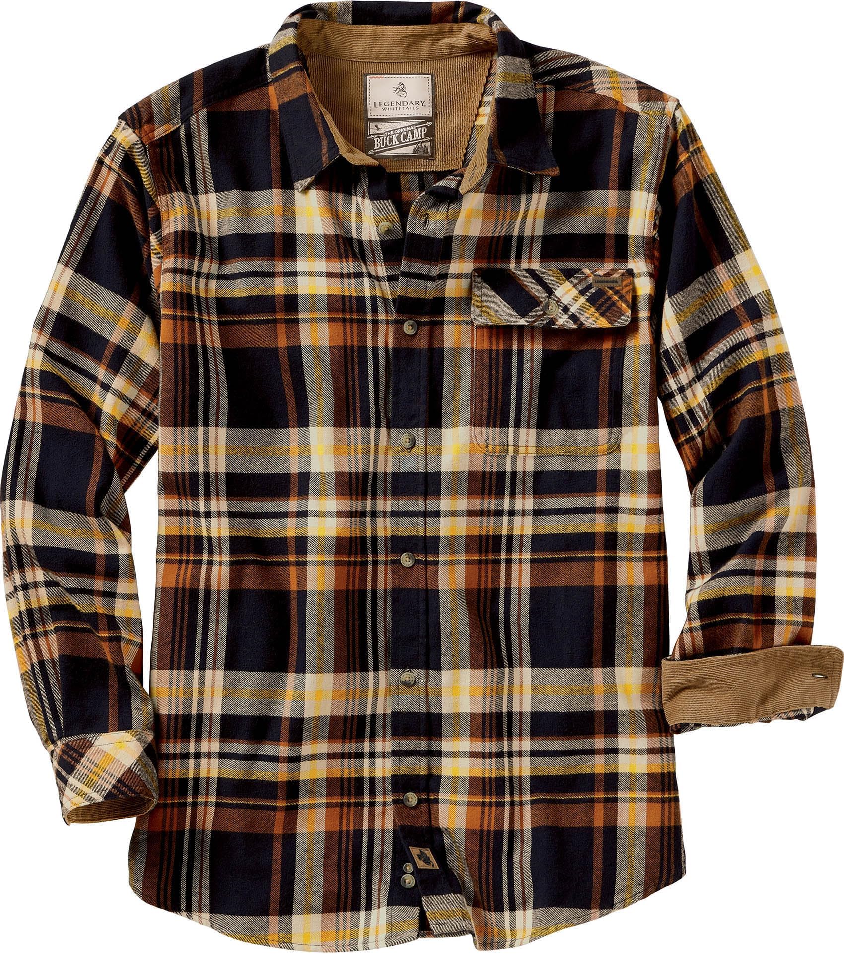 Legendary Whitetails Original Buck Camp Flannel Shirt Manga Larga para Hombre