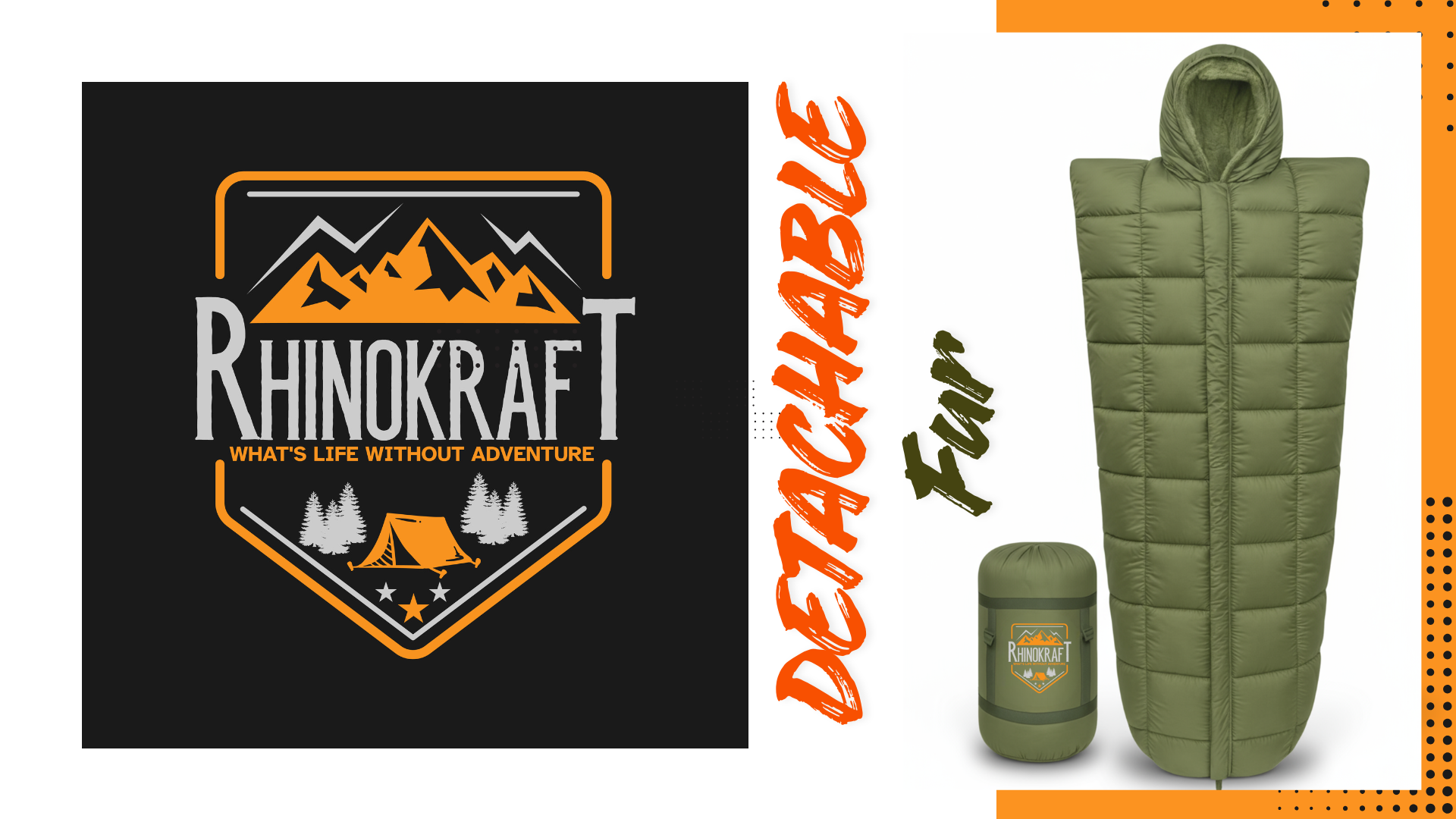 Buy RhinoKraft Arctic Series Mummy Sleeping Bag for Adults | –10°C